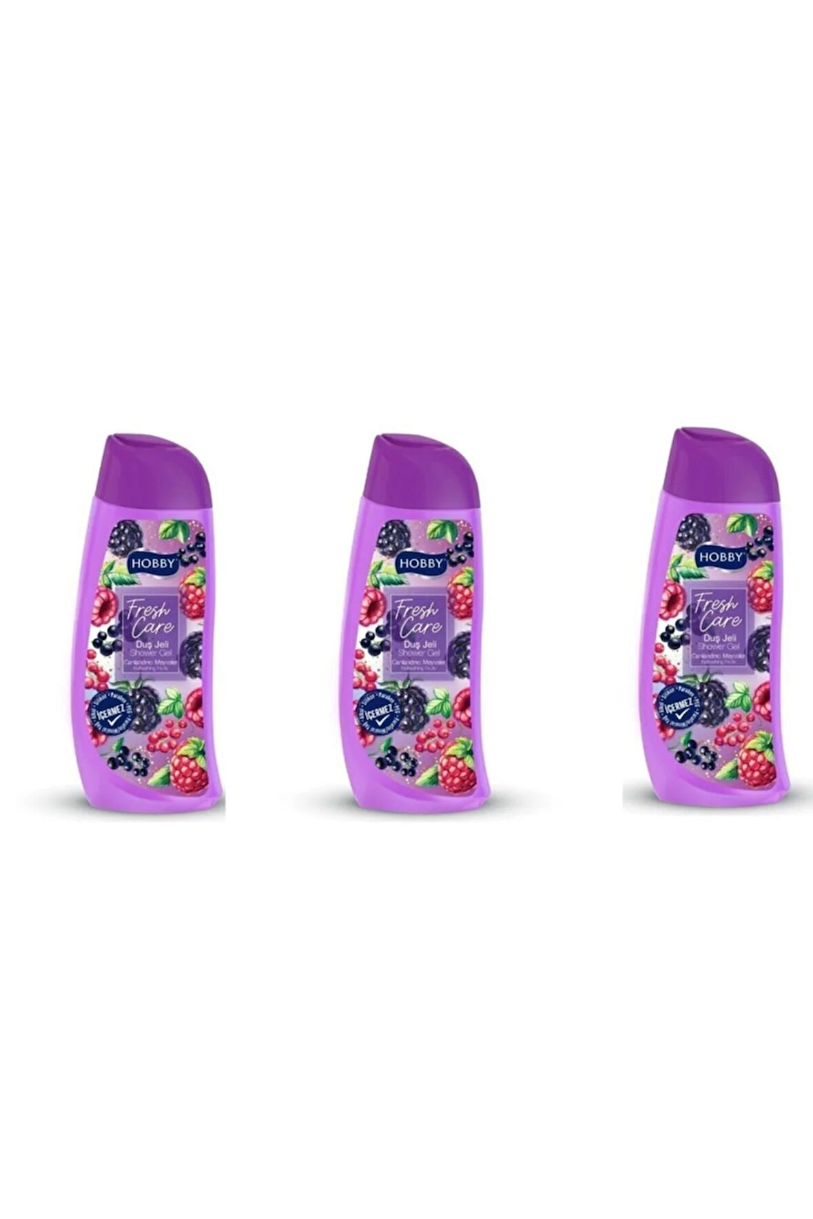 Hobby Duş Jeli Fresh Care Canlandırıcı Meyveler 500 ml X 3 Adet