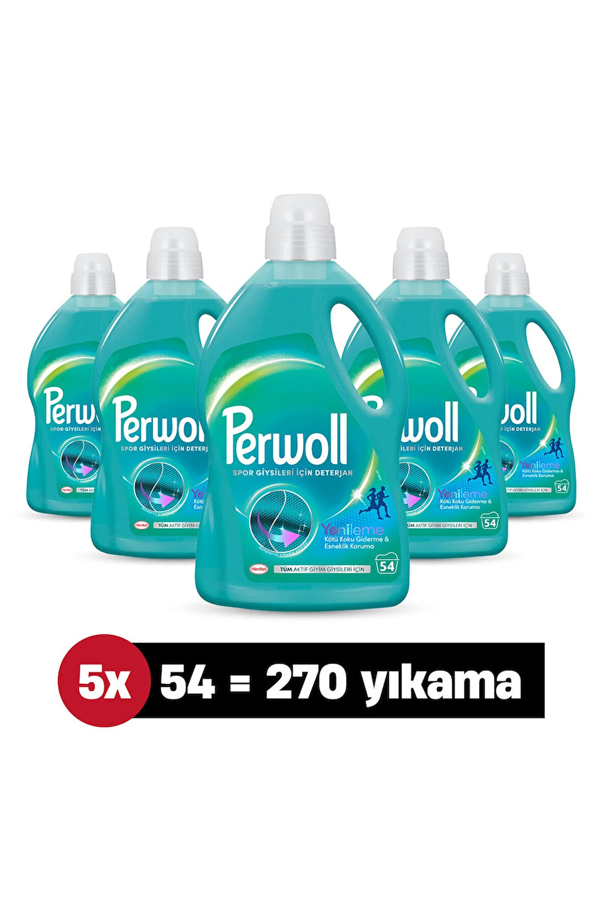 Perwoll Sıvı Çamaşır Deterjanı Sport & Aktif Giyim 2.97 L x 5'li set (270 Yıkama )