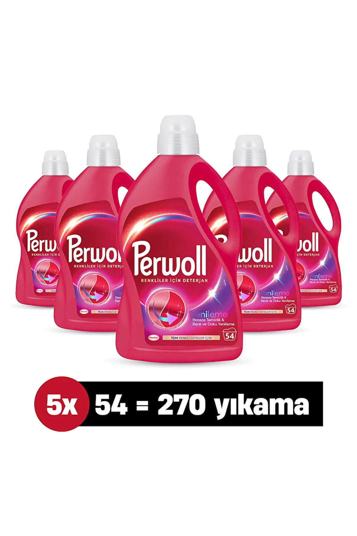 Perwoll Renkliler Hassas Bakım Sıvı Çamaşır Deterjanı 2970 ml 4'lü set (270 Yıkama)