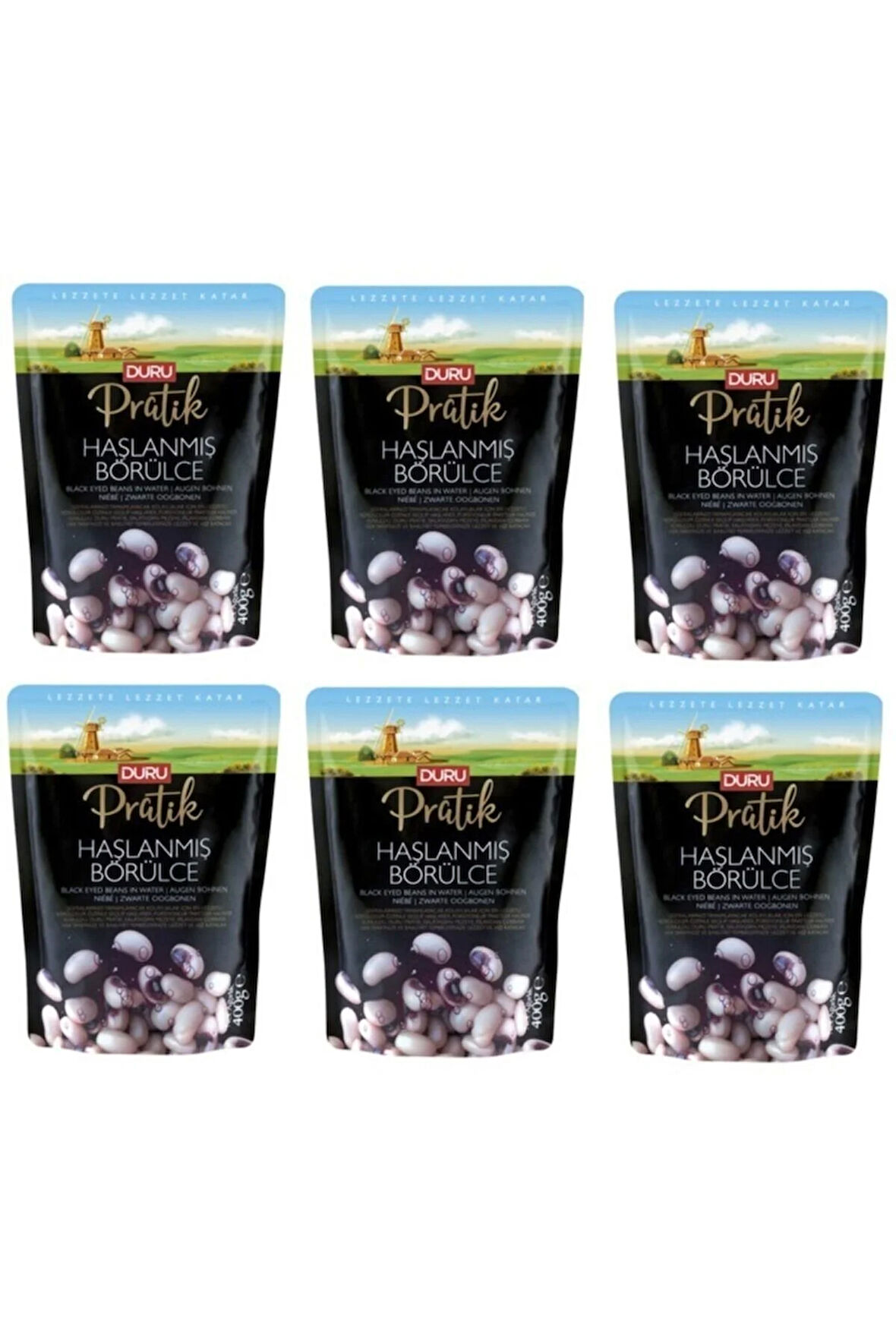 Duru Pratik Haşlanmış Börülce 400 Gr X 6 Adet