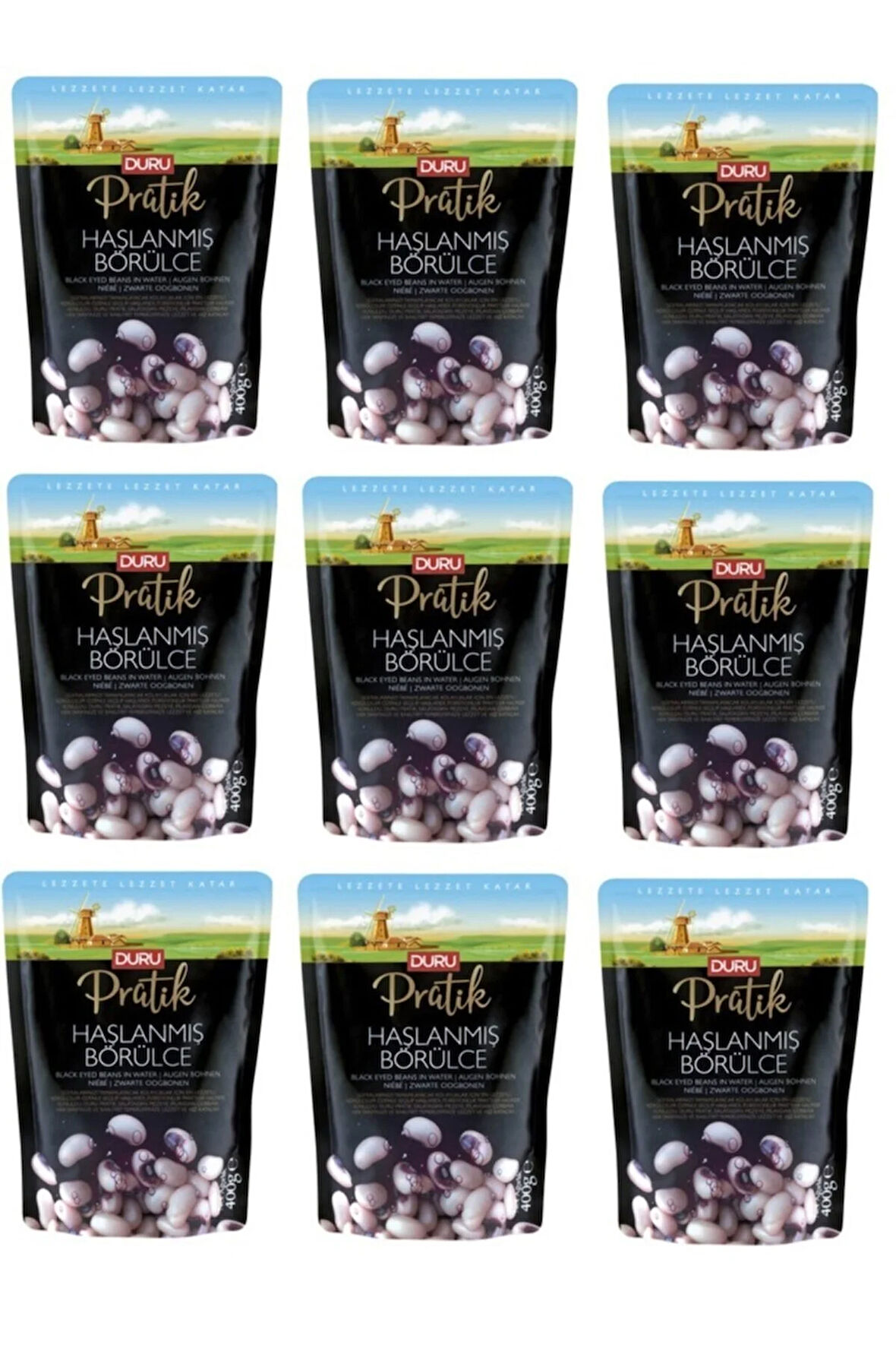 Duru Pratik Haşlanmış Börülce 400 Gr X 9 Adet