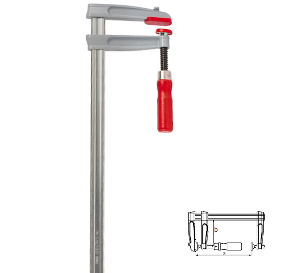 İzeltaş 7300 30 1012 100x12 İşkence (Marangoz Mengenesi Plastik Ağızlı)