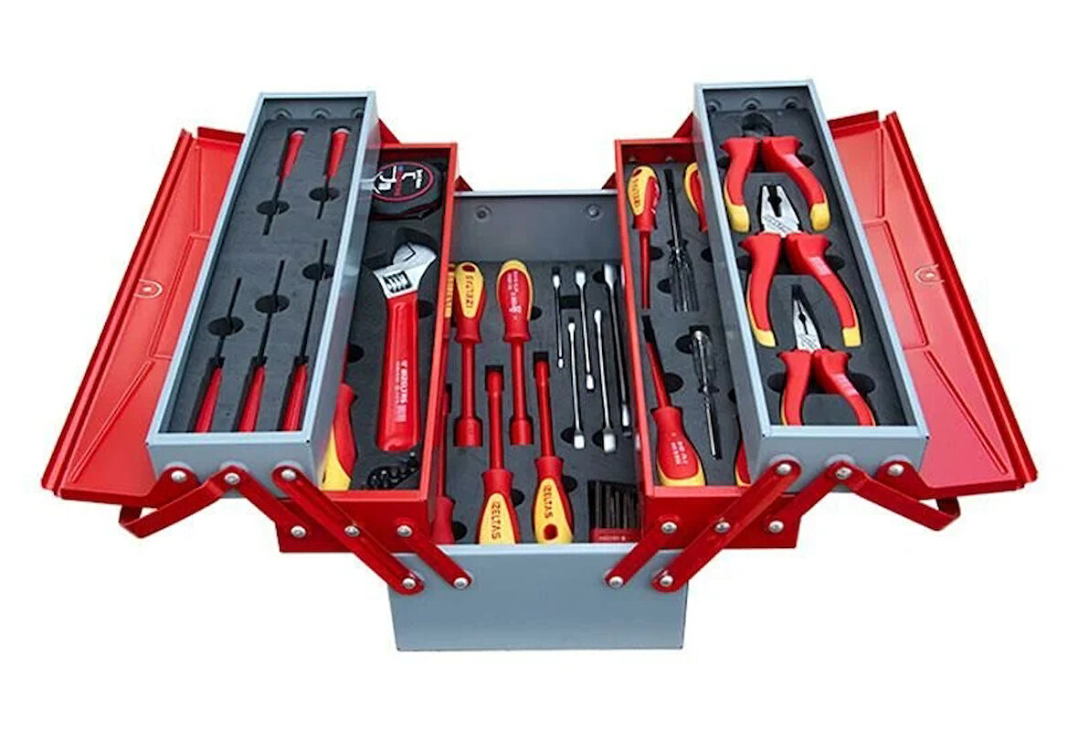 İzeltaş 8420 00 5046 Elektrikçi 45 Parça Dolu Takım Çantası