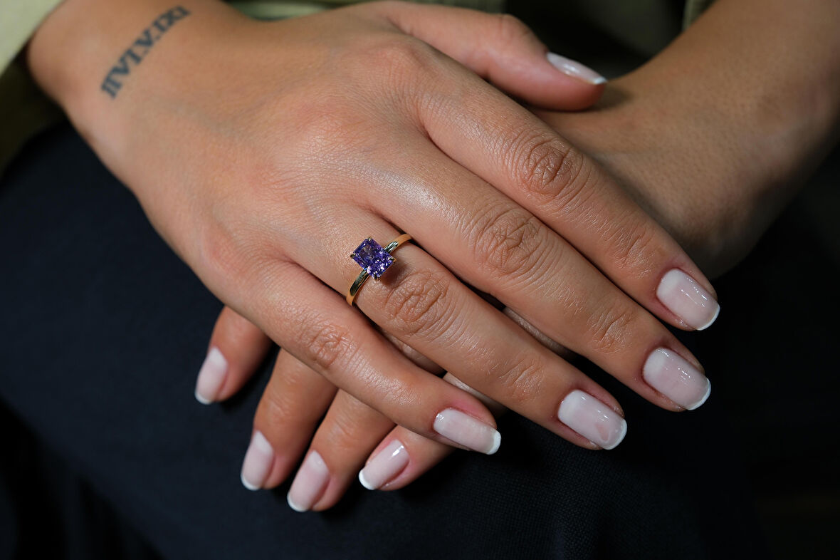 Purple İce Crush Yüzük