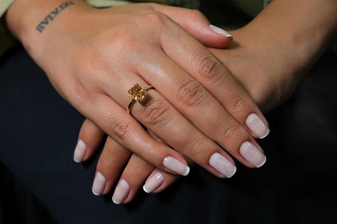 Orange İce Crush Yüzük