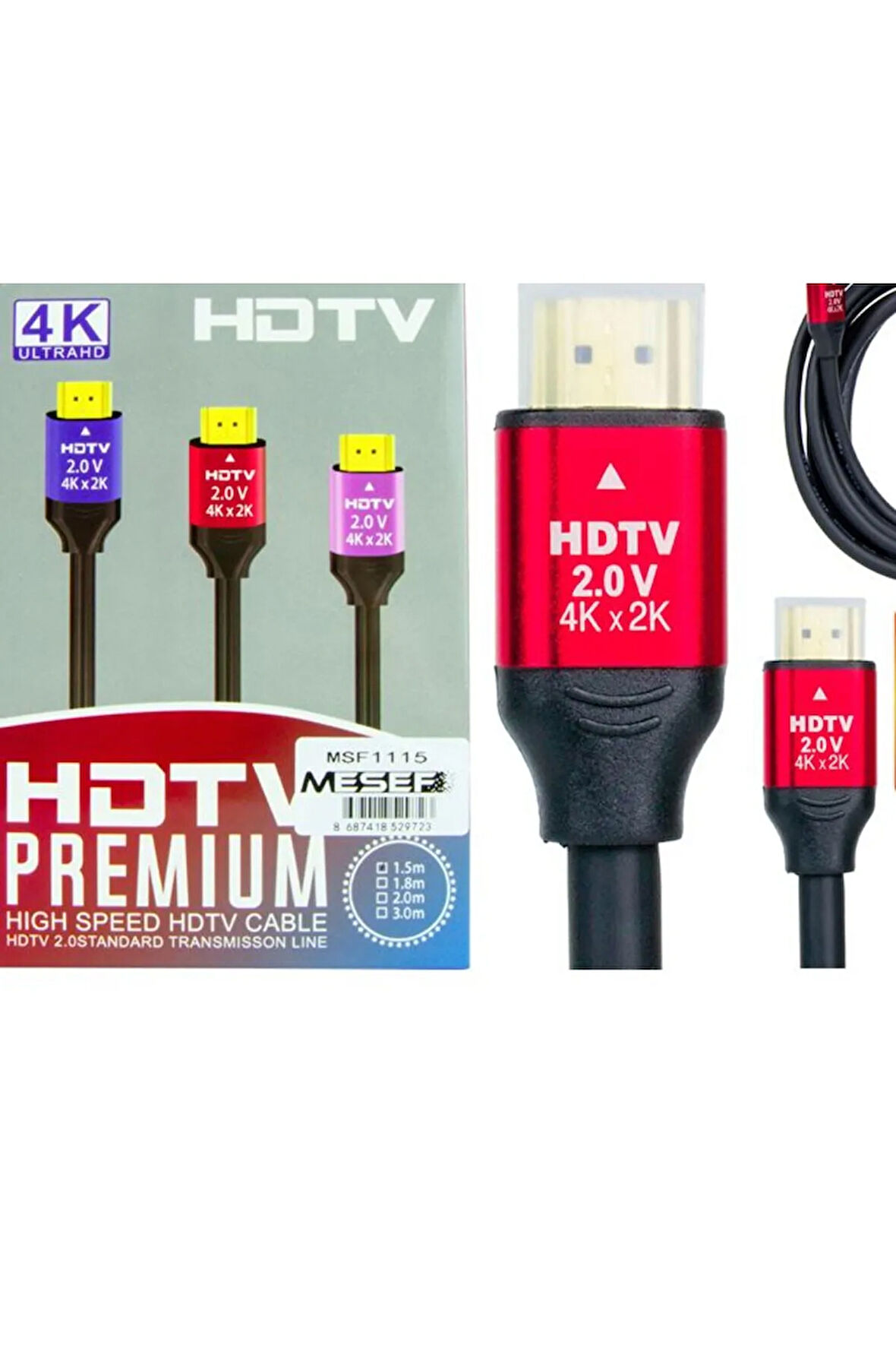 MSF 1115 Mesef Kutulu 1. Kalite 4K HDMI Kablo 1.5 MT ;Class