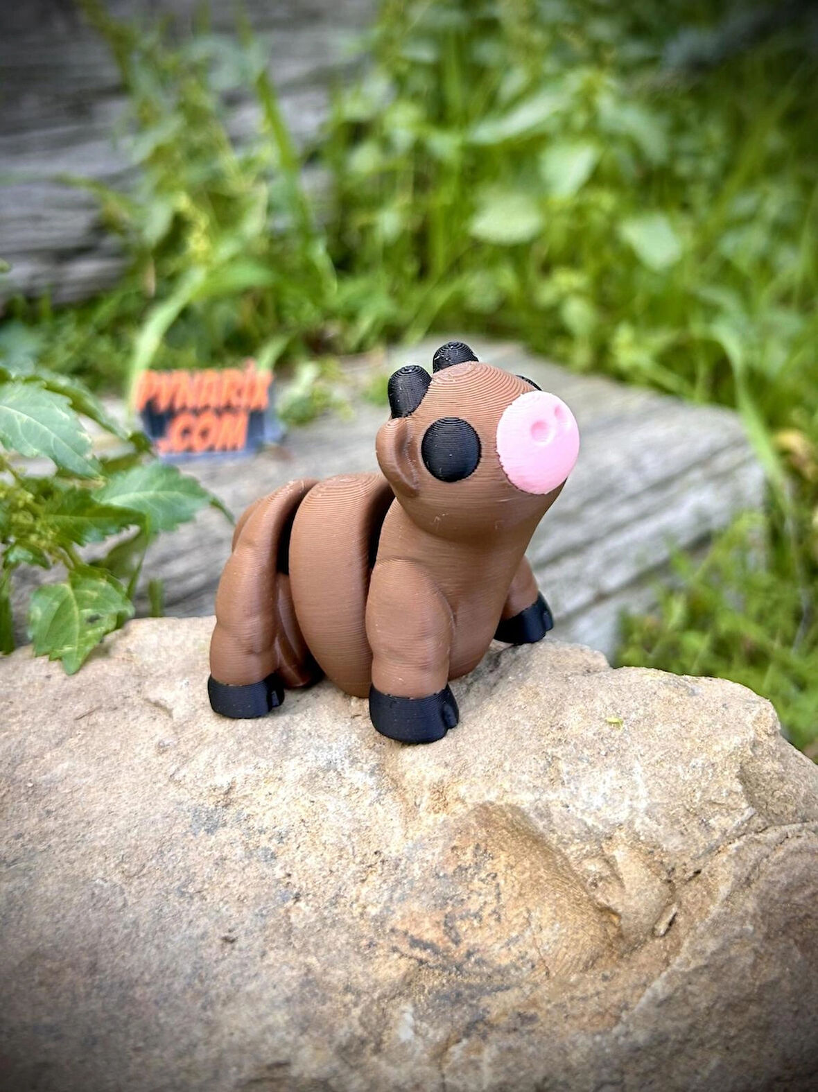 İnek Oyuncak Figür -Tarlaların Cesur Bekçisi🐄🌾 3D Hareketli Organik Model -Orta Boy