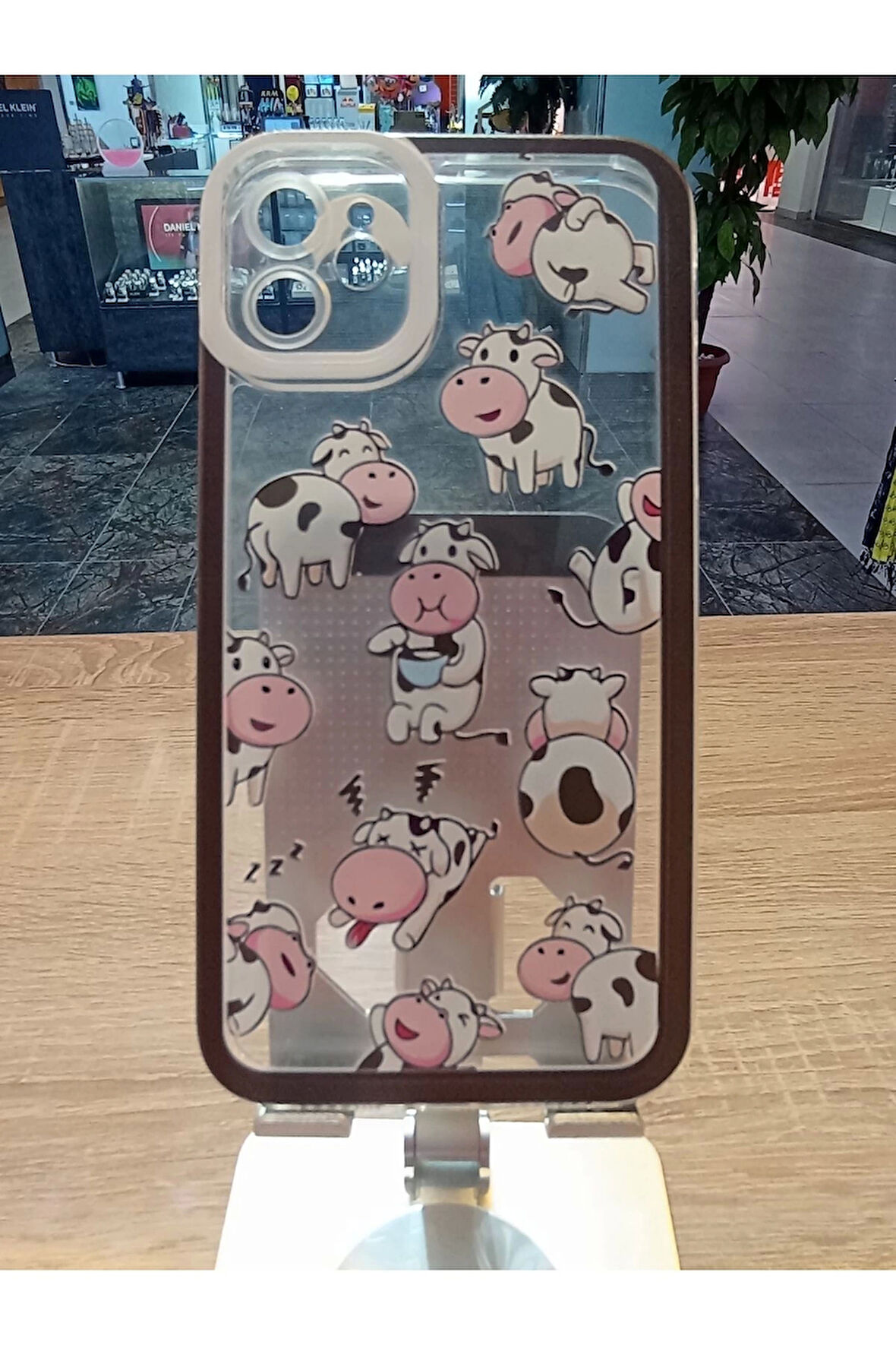 İPhone 11 Uyumlu İnek Baskılı Kılıf Darbe Korumalı Kapak