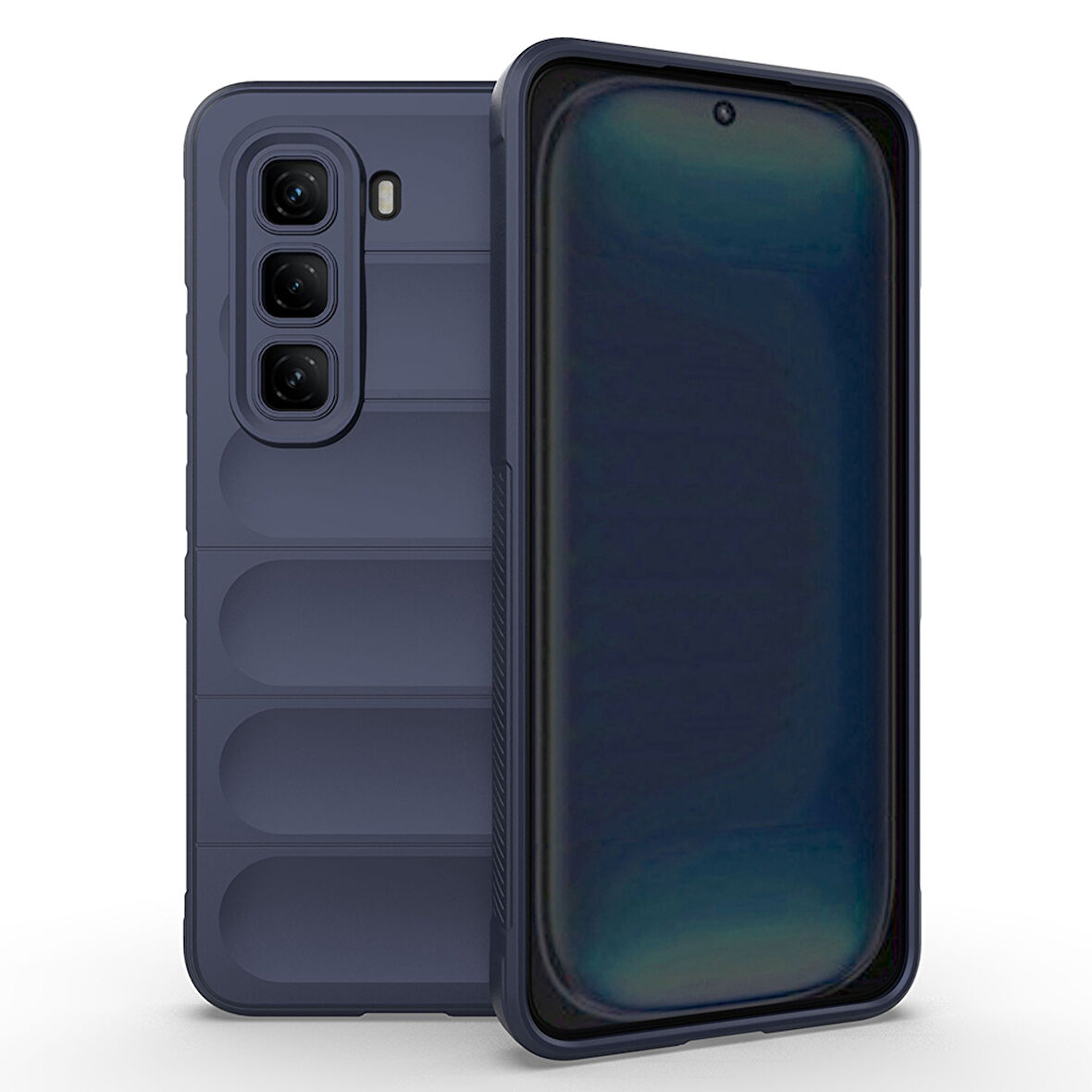 İnfinix Hot 50 4G Kılıf Kasisli Silikon Zr-Etnik