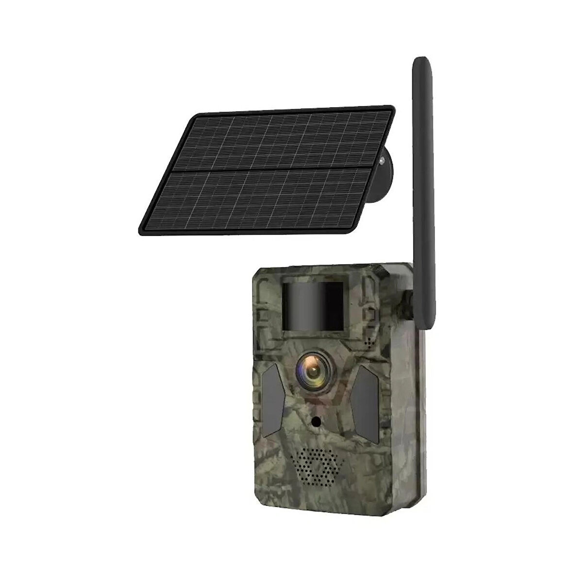 4 MP Full HD 4G Solar Sim Kartlı GPRS+ Black Led Fotokapan IR IP Kamera
