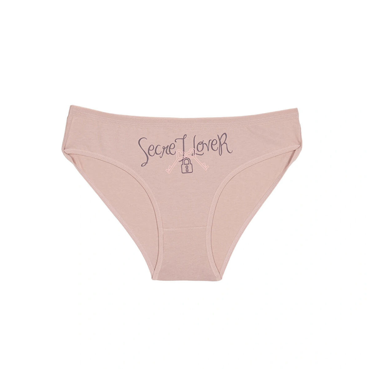 Pamuklu Elastan Kadın Külot 3’lü Paket Klasik Kesim Penye Kumaş Desenli