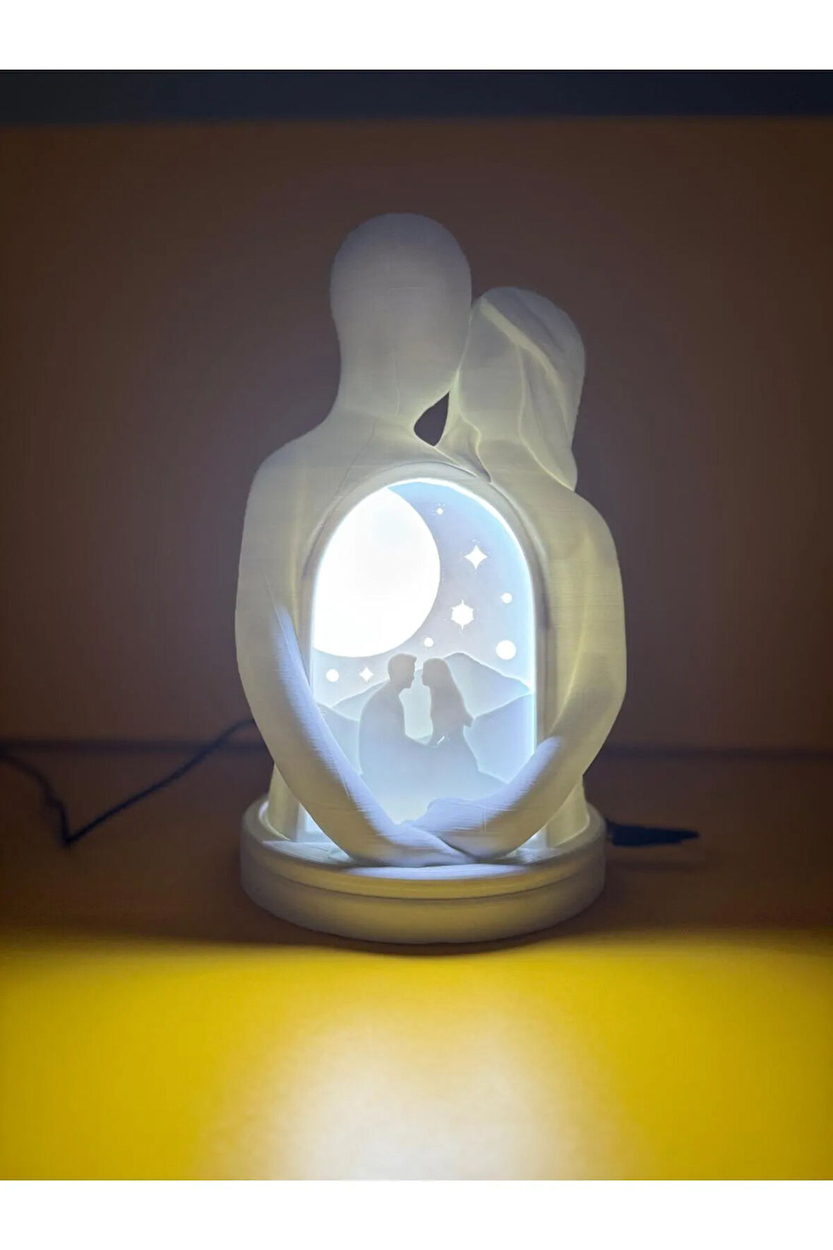 Farklı Renklerde Işıklı Biblo Gece Lambası