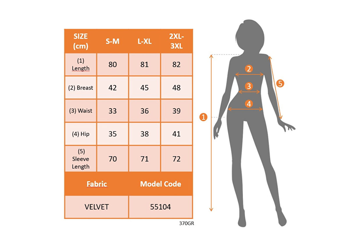 Modavera Kadın Uzun Kollu Kruvaze Yaka Yanlardan Büzgülü Kadife Elbise