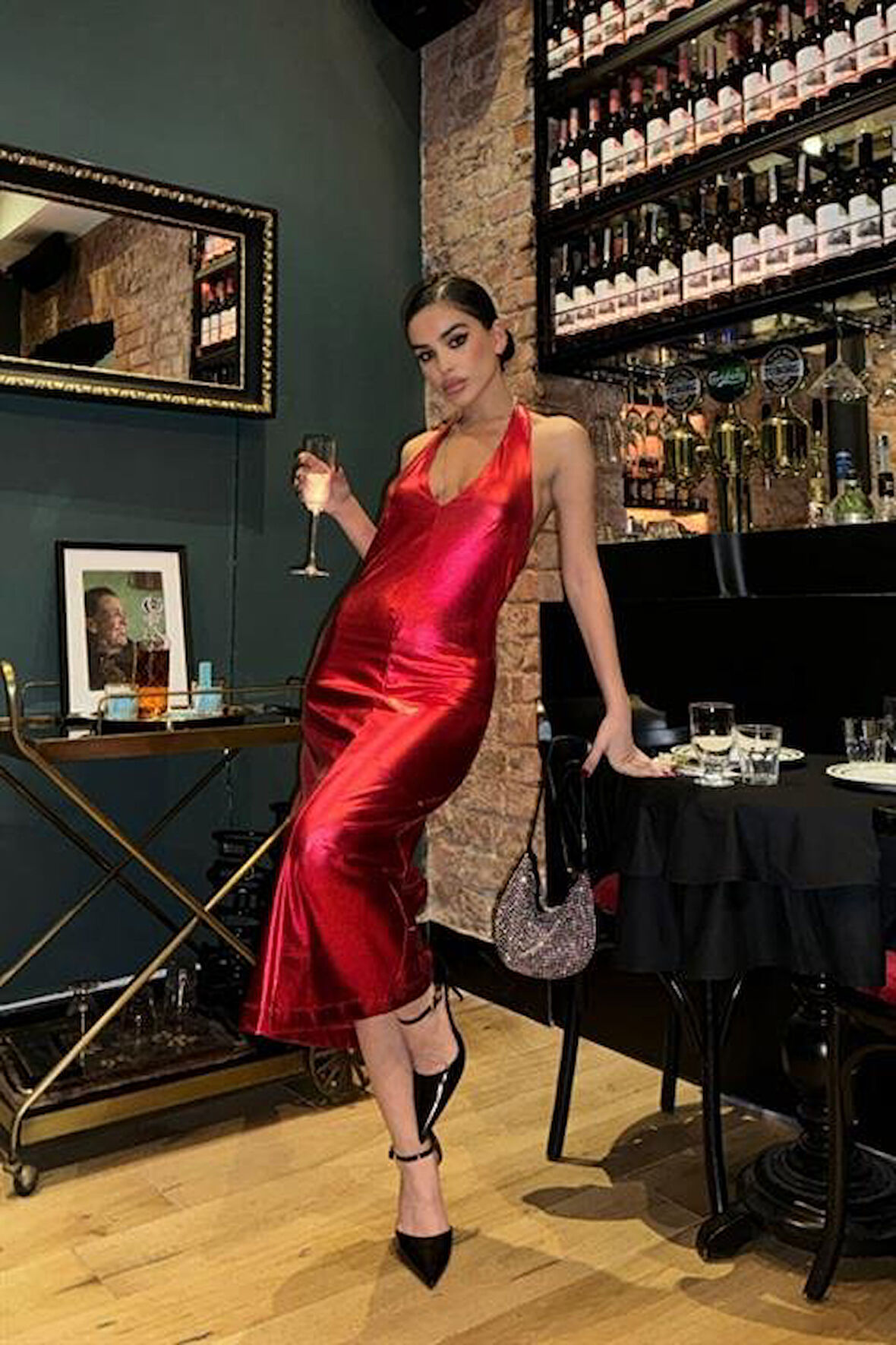 Modavera Felicia Sırt Dekolteli Elbise 2583-08