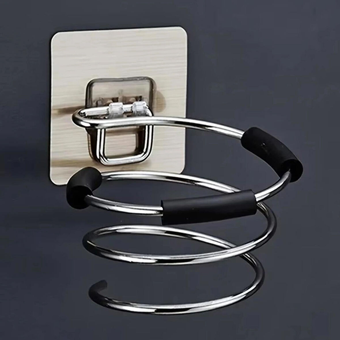 Microcase Saç Kurutma Makinası İçin Paslanmaz Çelik Askılık Stand - GÜMÜŞ AL5052