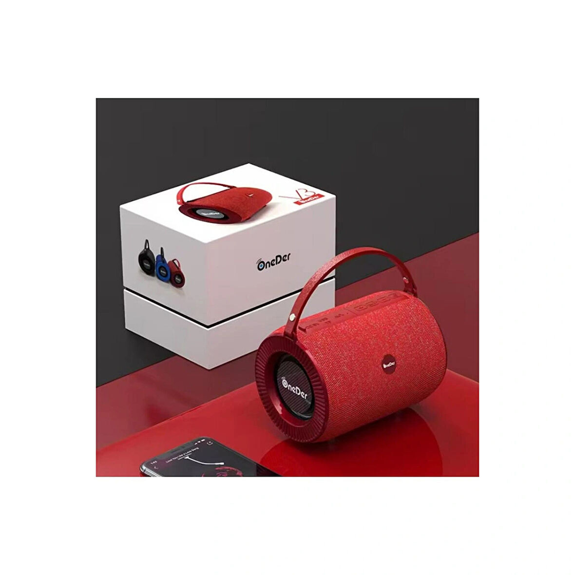 Ozmik ONEDERV3  Premium Ses Kalitesi Taşınabilir Geniş Uyumluluklu Kablosuz Bluetooth Hoparlör 