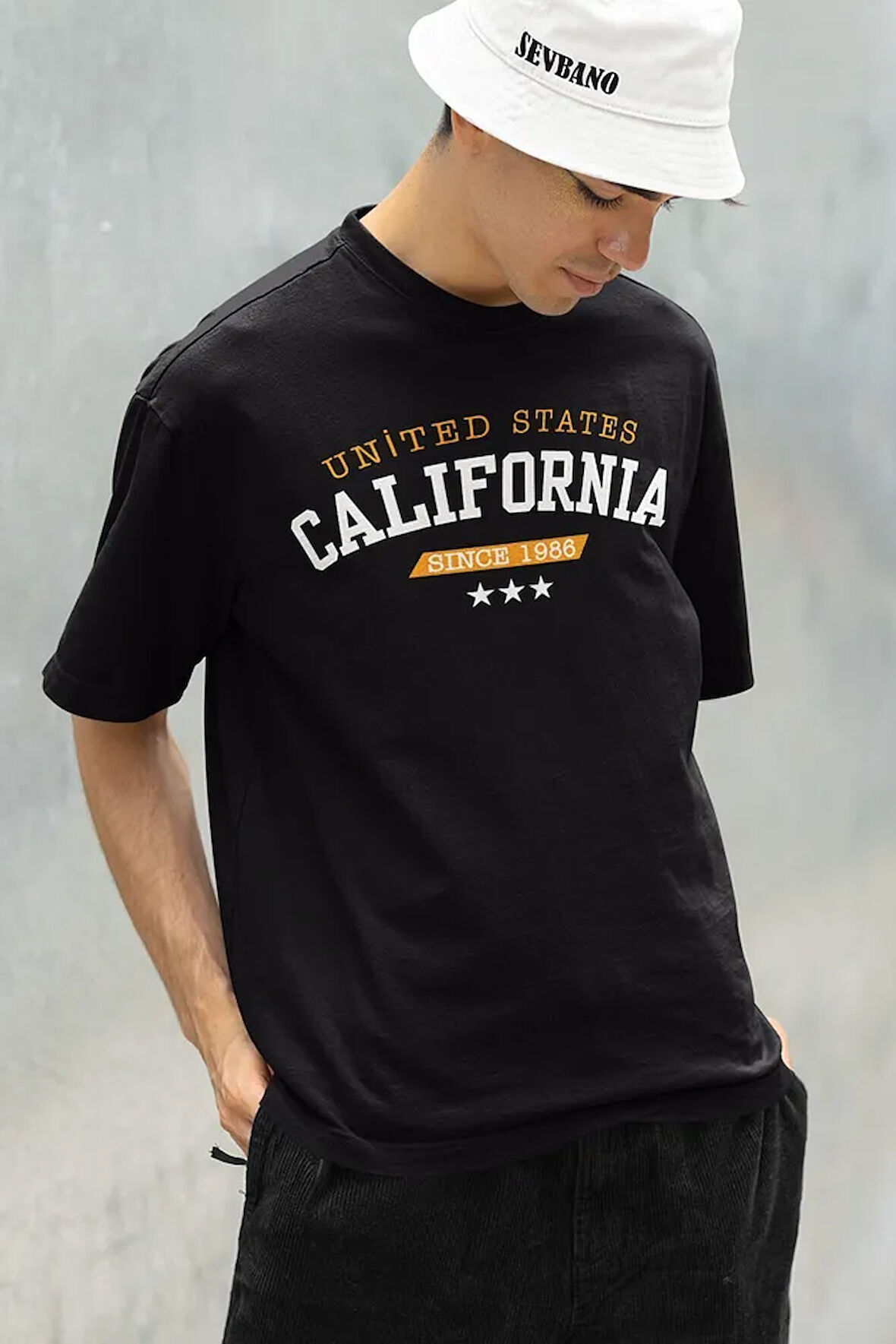 United States California Since 1986 Yazılı Unisex Oversize Tişört