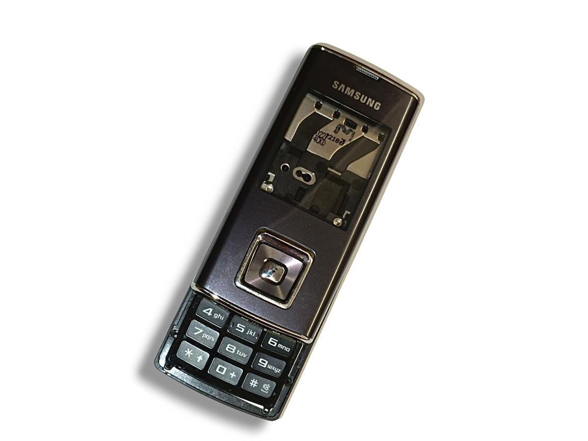 Samsung J600 Kasa Samsung Galaxy J600 Uyumlu Siyah Renk Orta Kasa Ön Arka Kapak Tuş Takımı