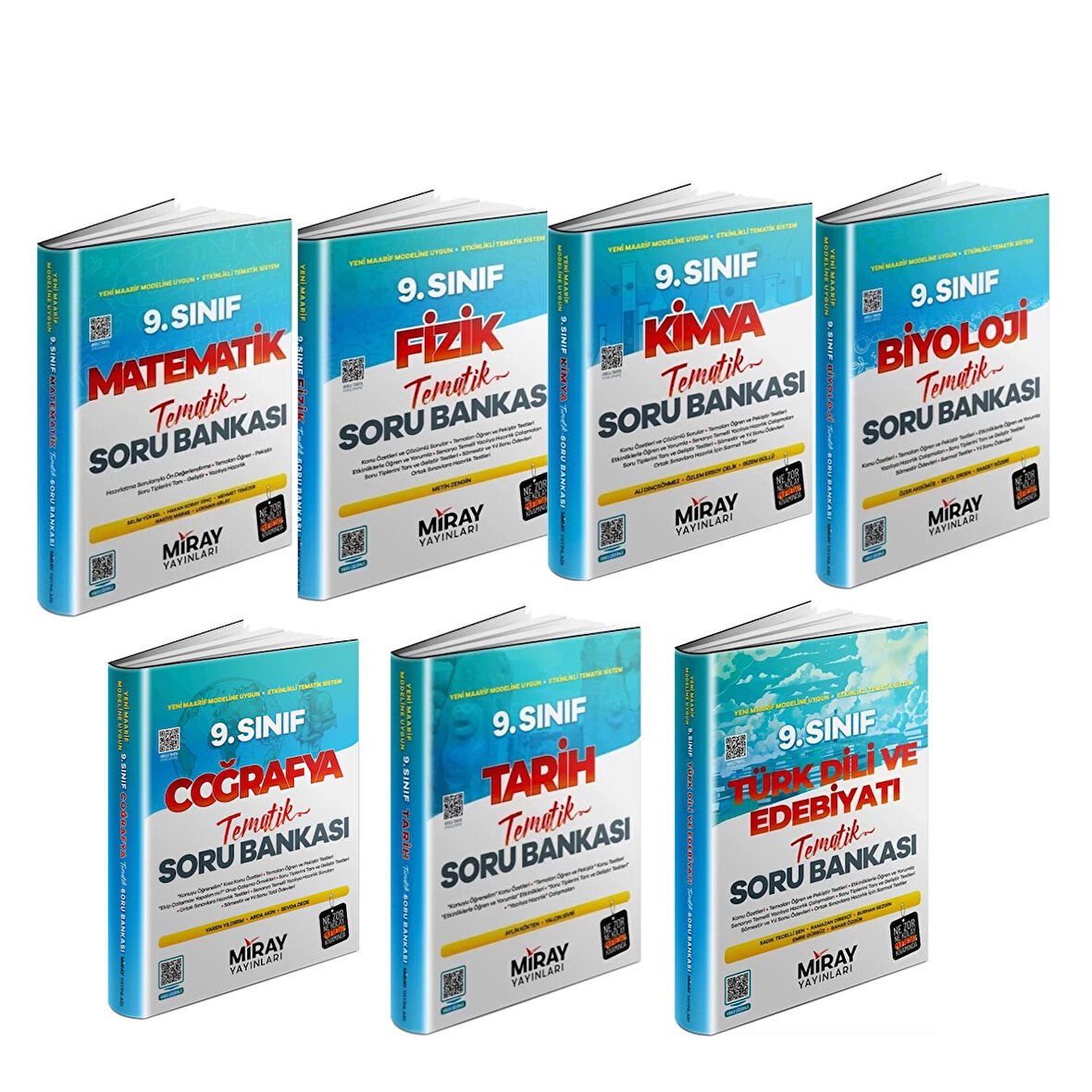 Miray Yayınları 9. Sınıf Tematik Konu Özetli Soru Bankası Seti 7 Kitap