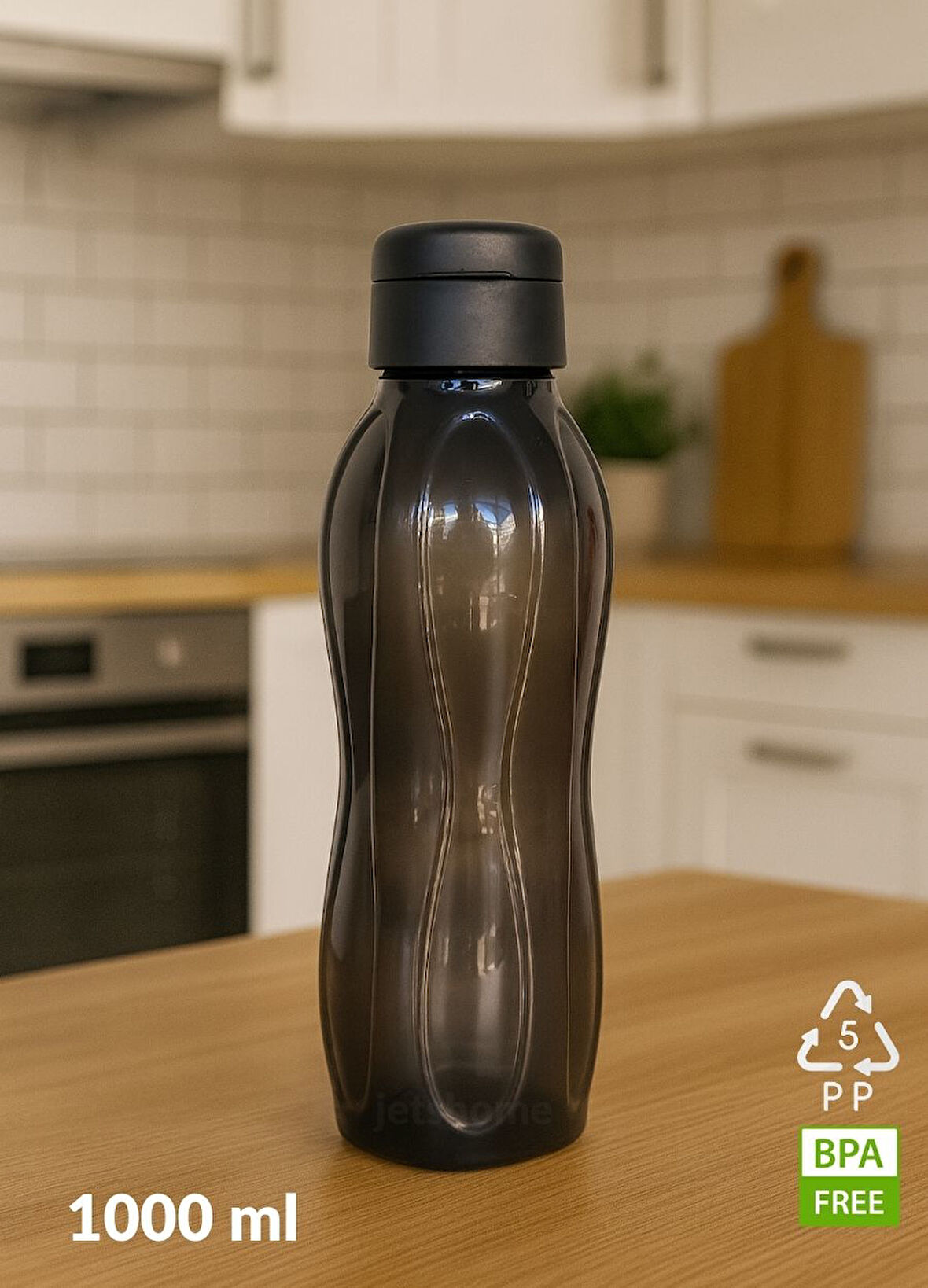 Suluk Sızdırmaz Ev-İş-Spor Suluğu 1000 ml Matara PP-5 BPA Free Su Şişesi