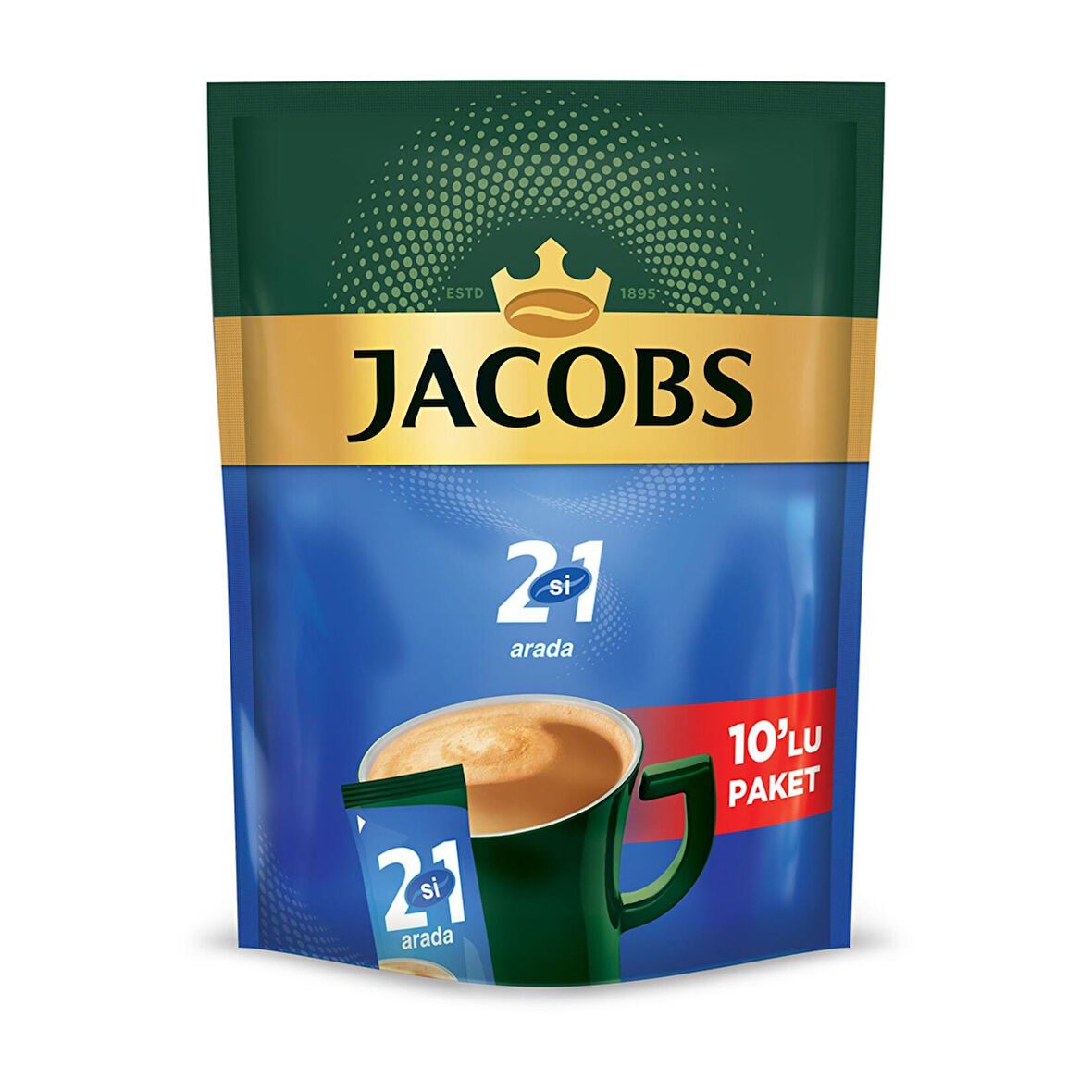 Jacobs 2Si1 Arada Kahve 10,5 Gr X 10 Adet