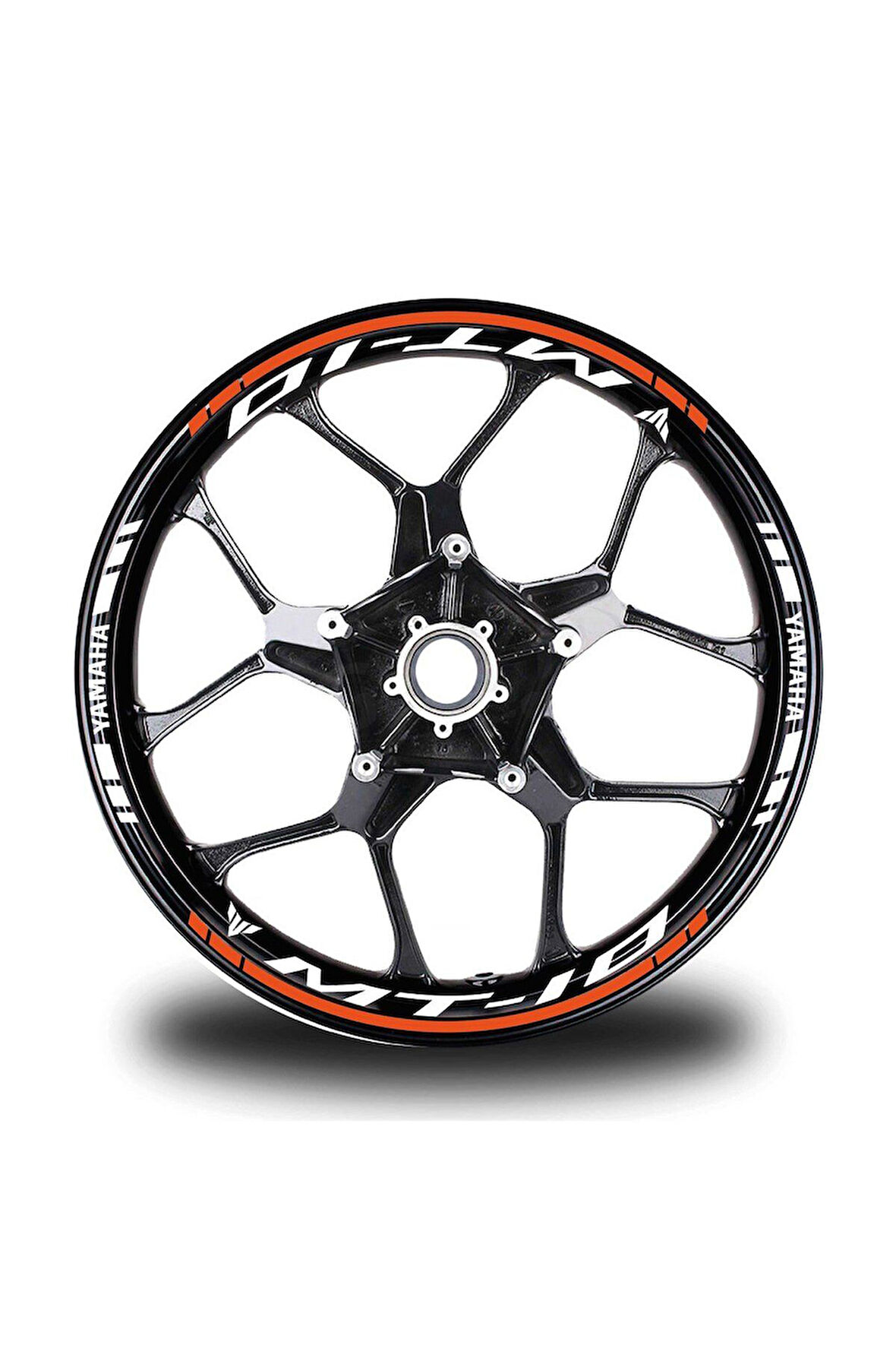 Turuncu Yamaha MT 10 Jant Sticker Etiket