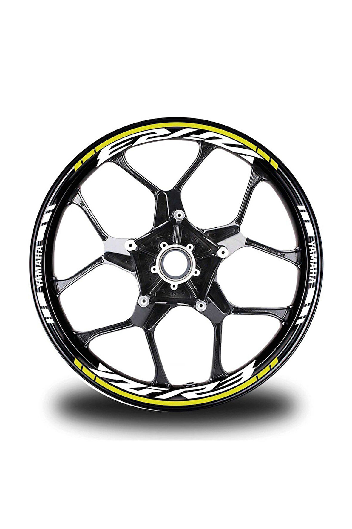 Sarı Yamaha YZF R3 Takım Jant Sticker Etiket