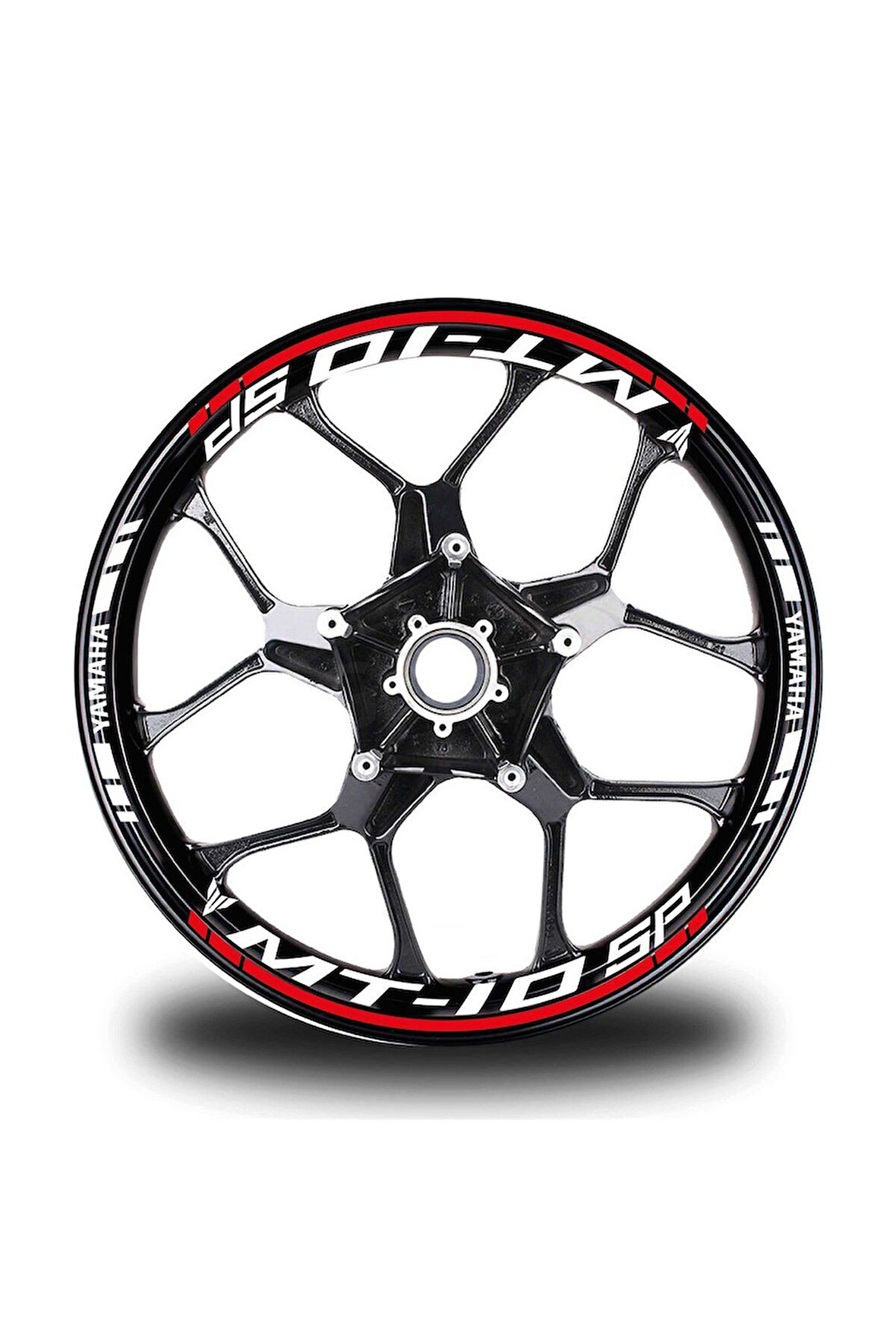 Kırmızı Yamaha MT 10 SP Jant Sticker Etiket