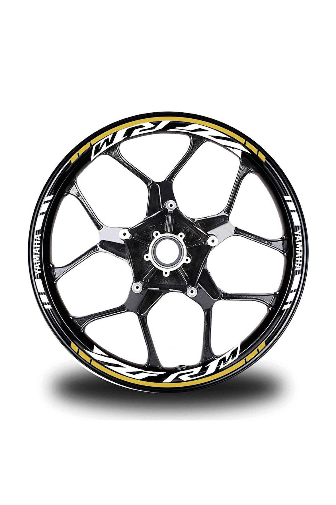 Koyu Sarı Yamaha R1M Jant Sticker Etiket