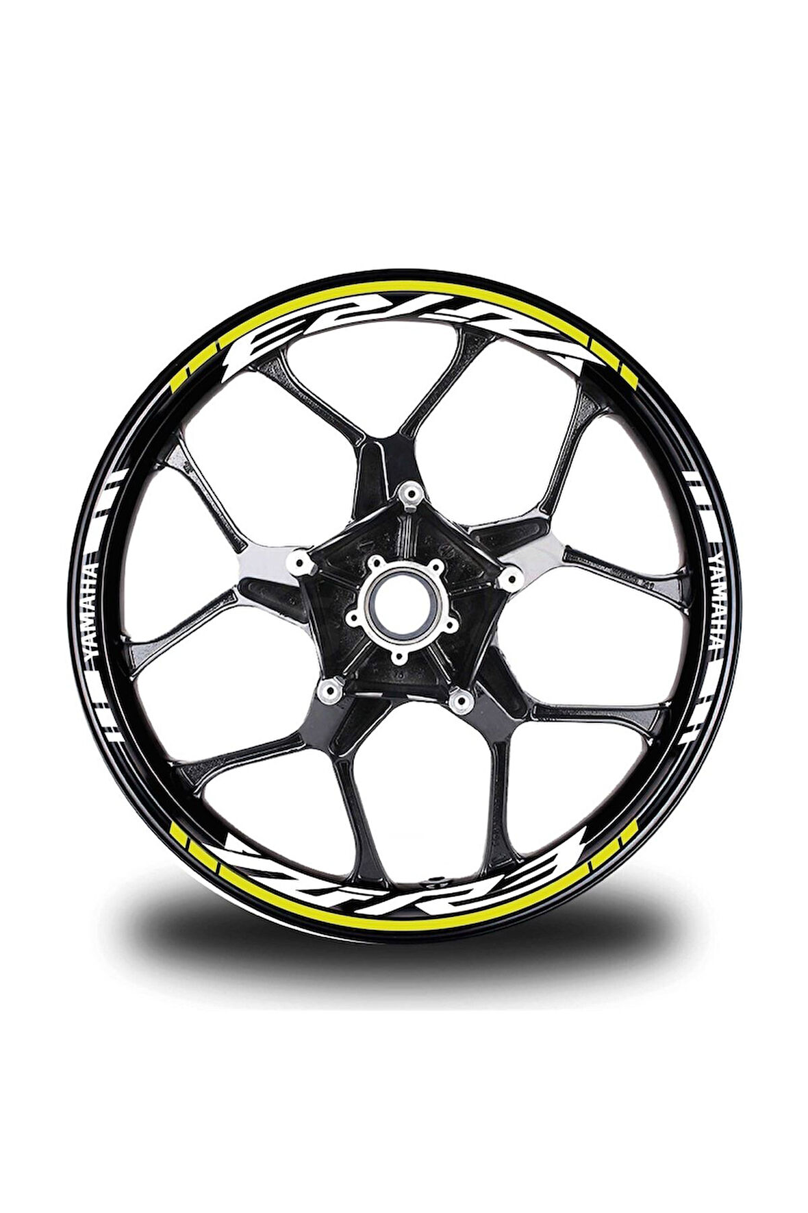 Beyaz Yamaha R6 Takım Jant Sticker Etiket
