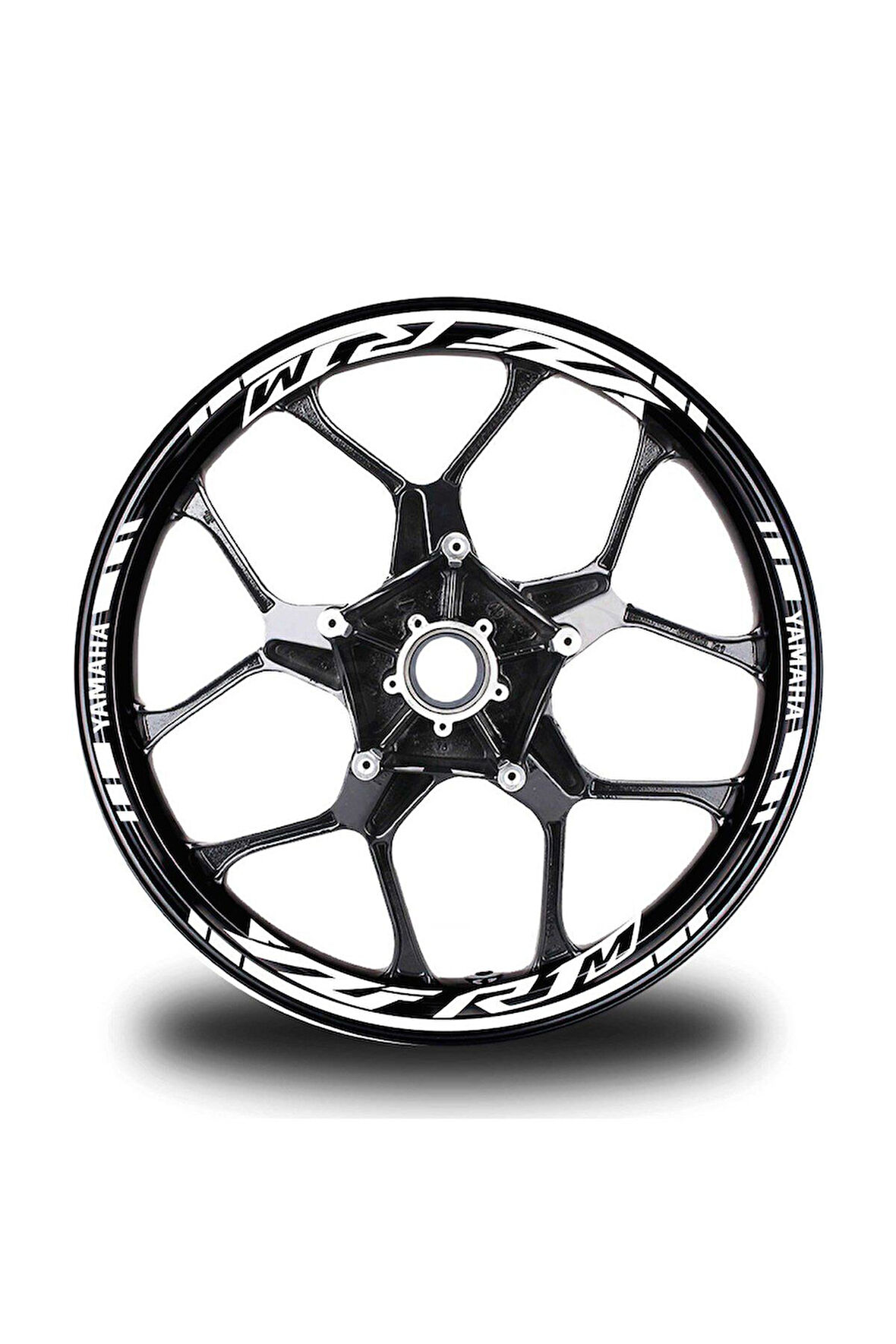 Beyaz Yamaha R1M Jant Sticker Etiket
