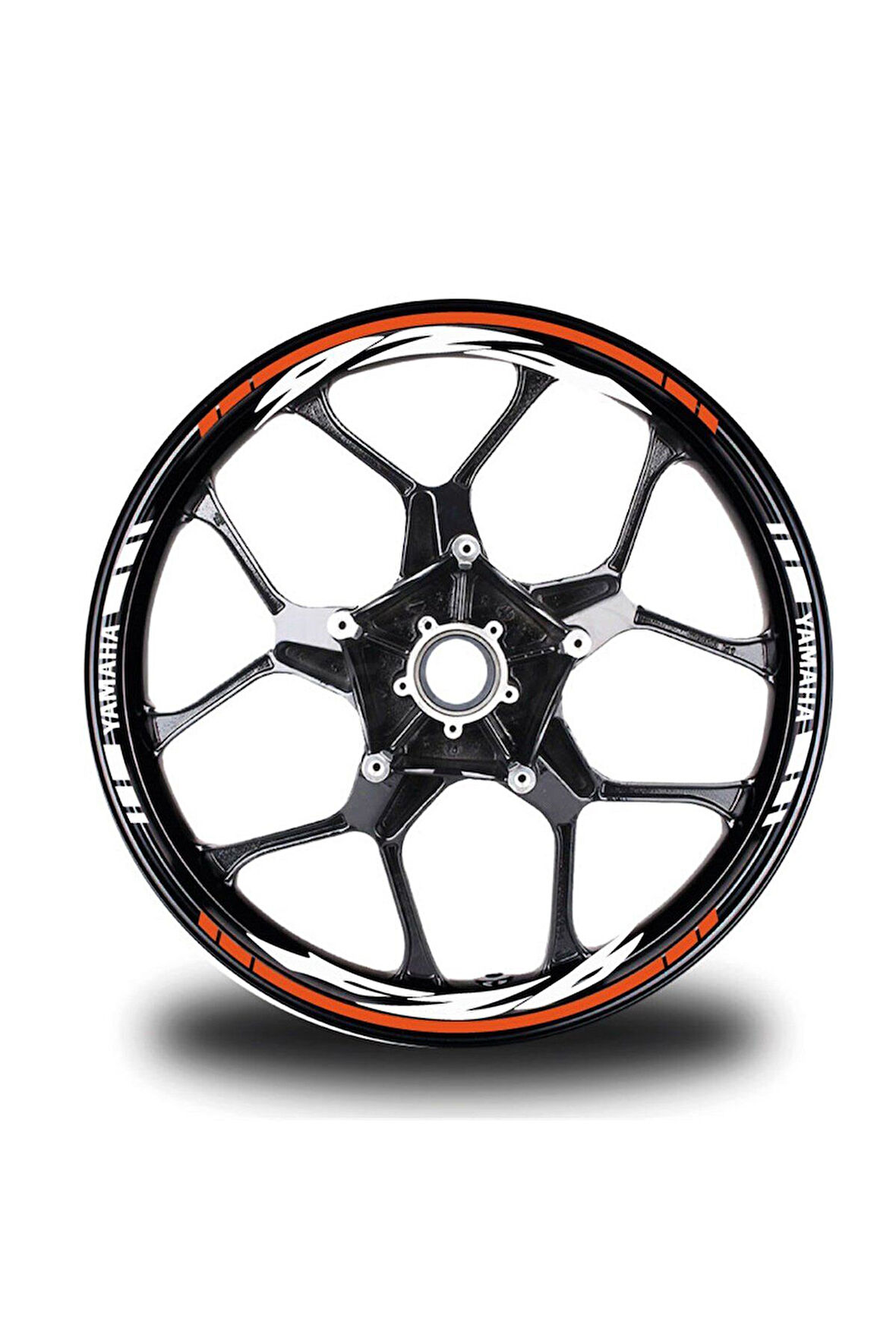 Turuncu Yamaha FZ6 Jant Sticker Etiket
