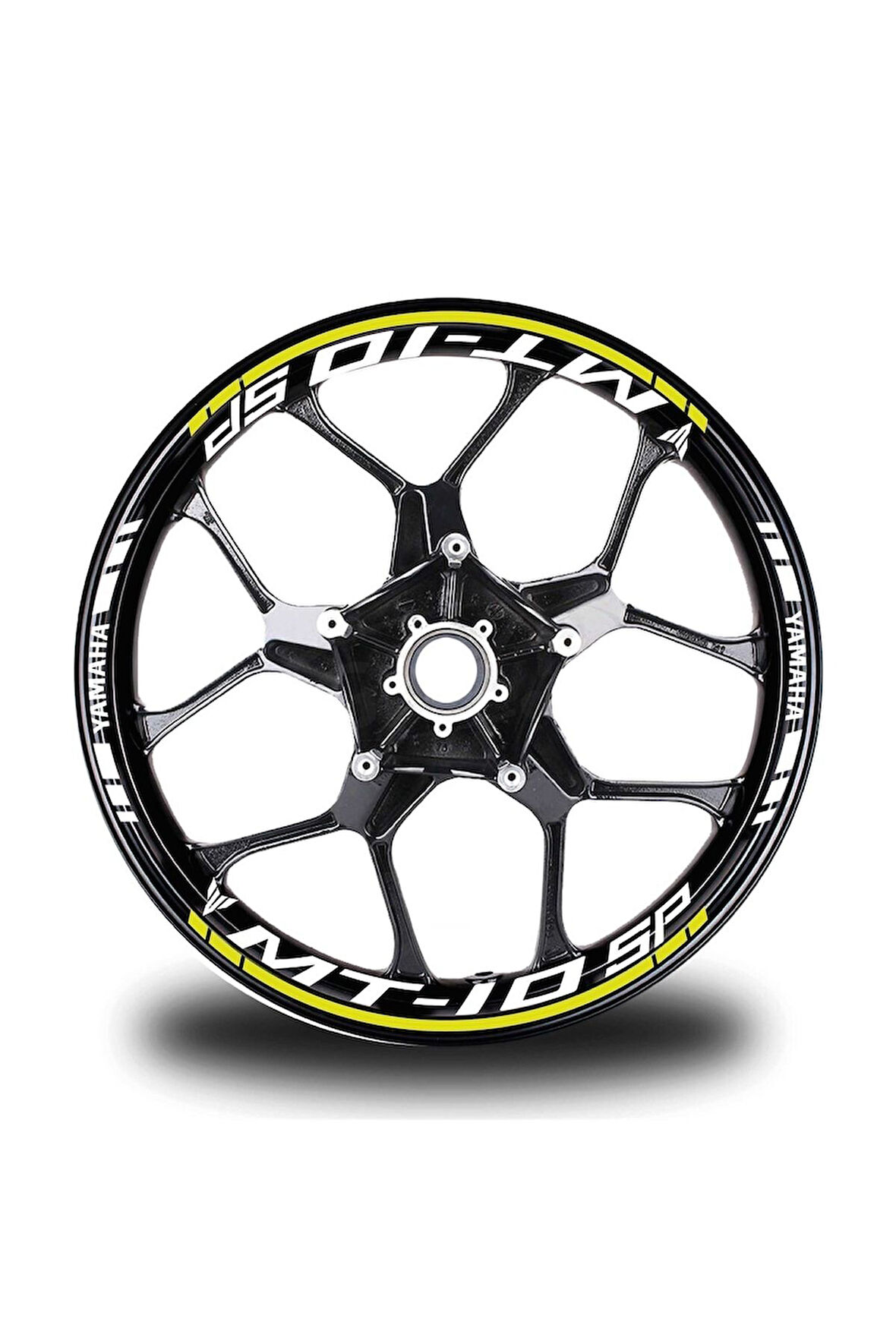 Beyaz Yamaha Fz6 Takım Jant Sticker Etiket Modeli