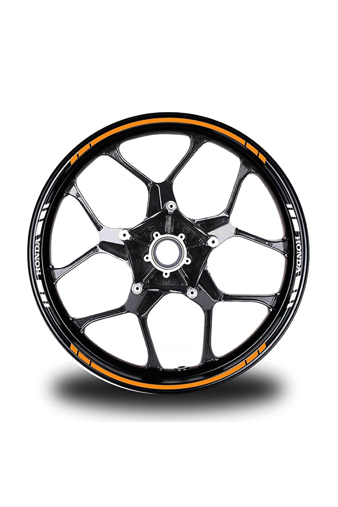 Yazısız Uzun  Honda Yazılı Kısa Kesikli 16 Lı Çift Renk Jant Sticker Etiket