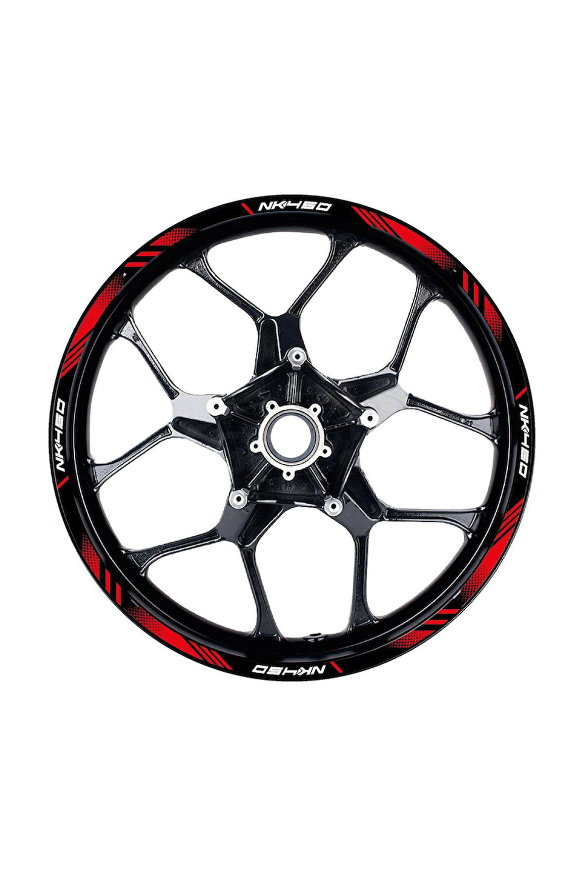 CFMOTO NK450 Sticker Jant Dışı Şerit Baskılı Kırmızı Model