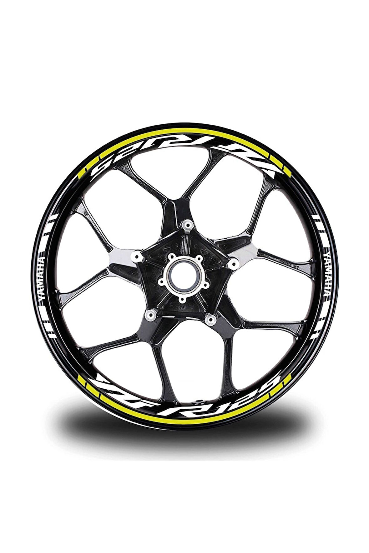 Koyu Sarı Yamaha Mt 09 Takım Jant Sticker Etiket