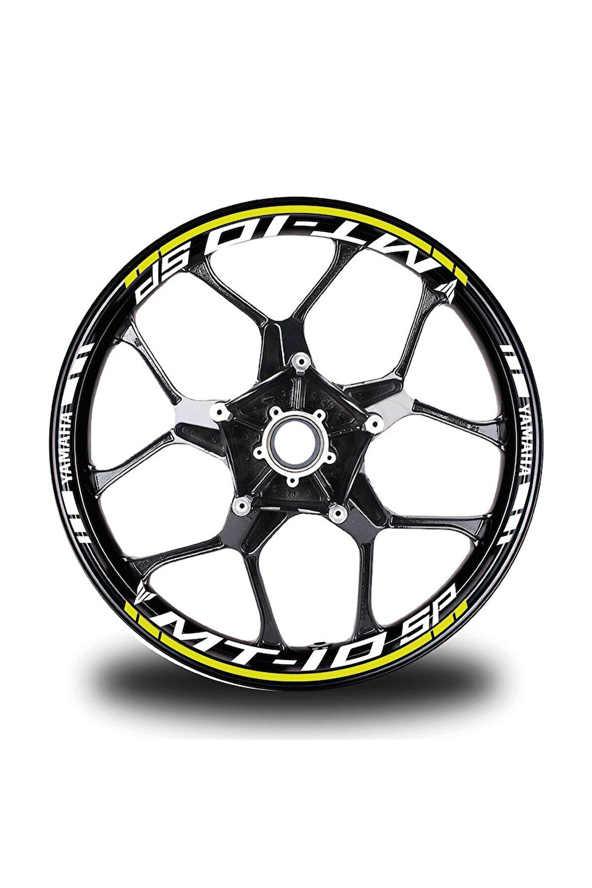 Neon Sarı Yamaha MT 10 SP Takım Jant Sticker Etiket