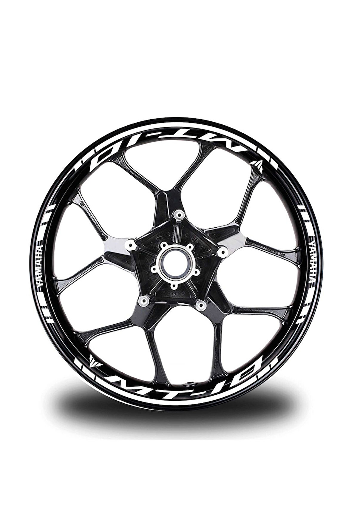 Beyaz Yamaha R1m Takım Jant Sticker Etiket