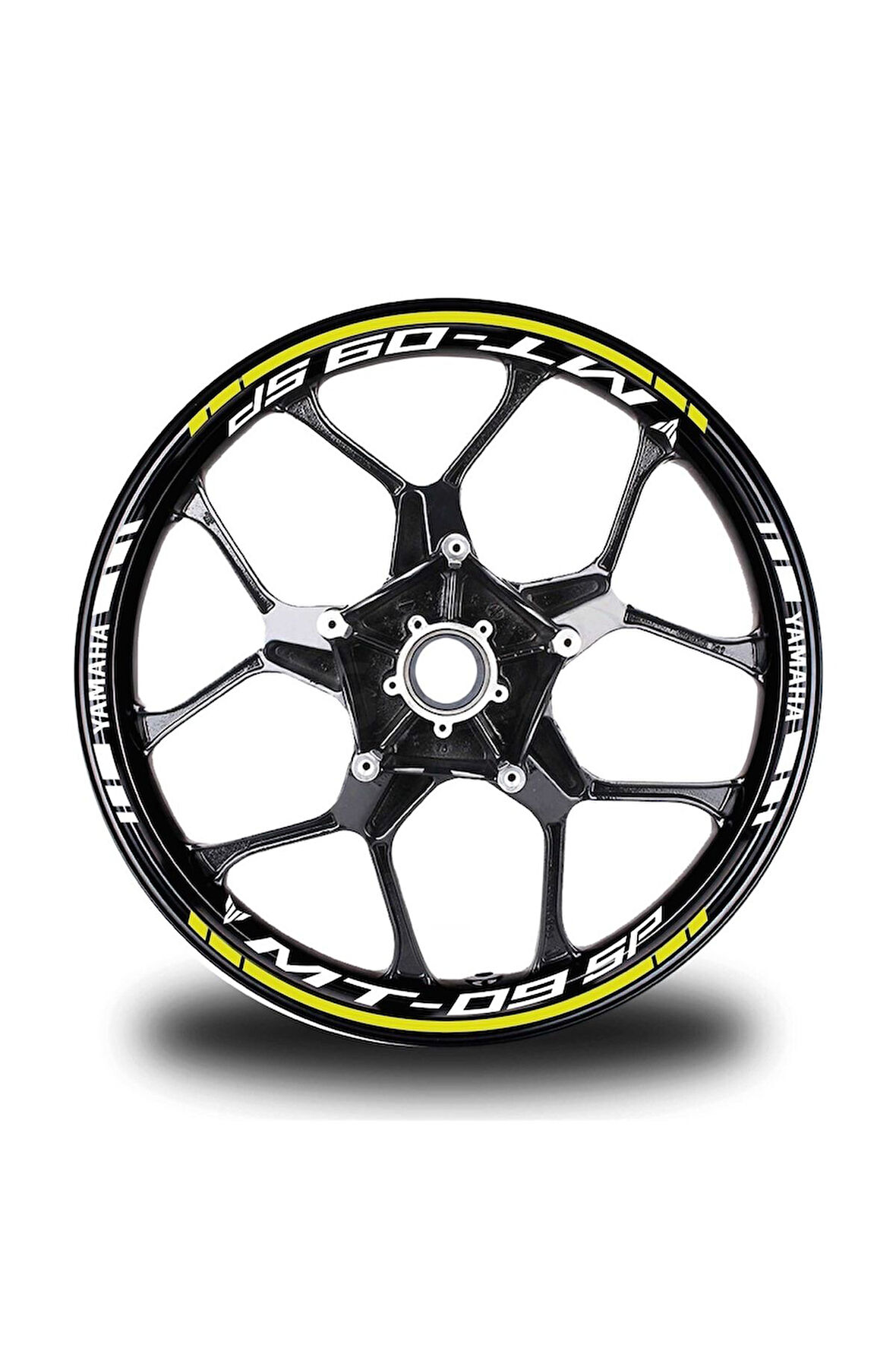 Beyaz Yamaha Fazer Takım Jant Sticker Etiket