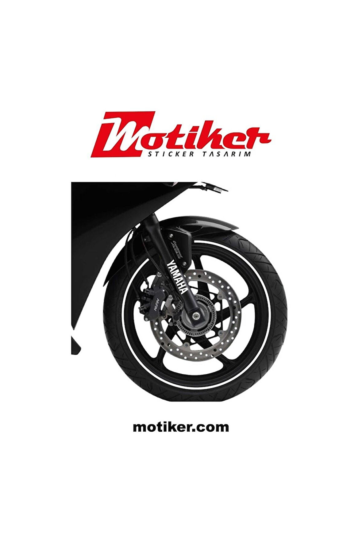 Gold Yamaha R25 Jant Dışı Şerit Sticker Etiket Modeli