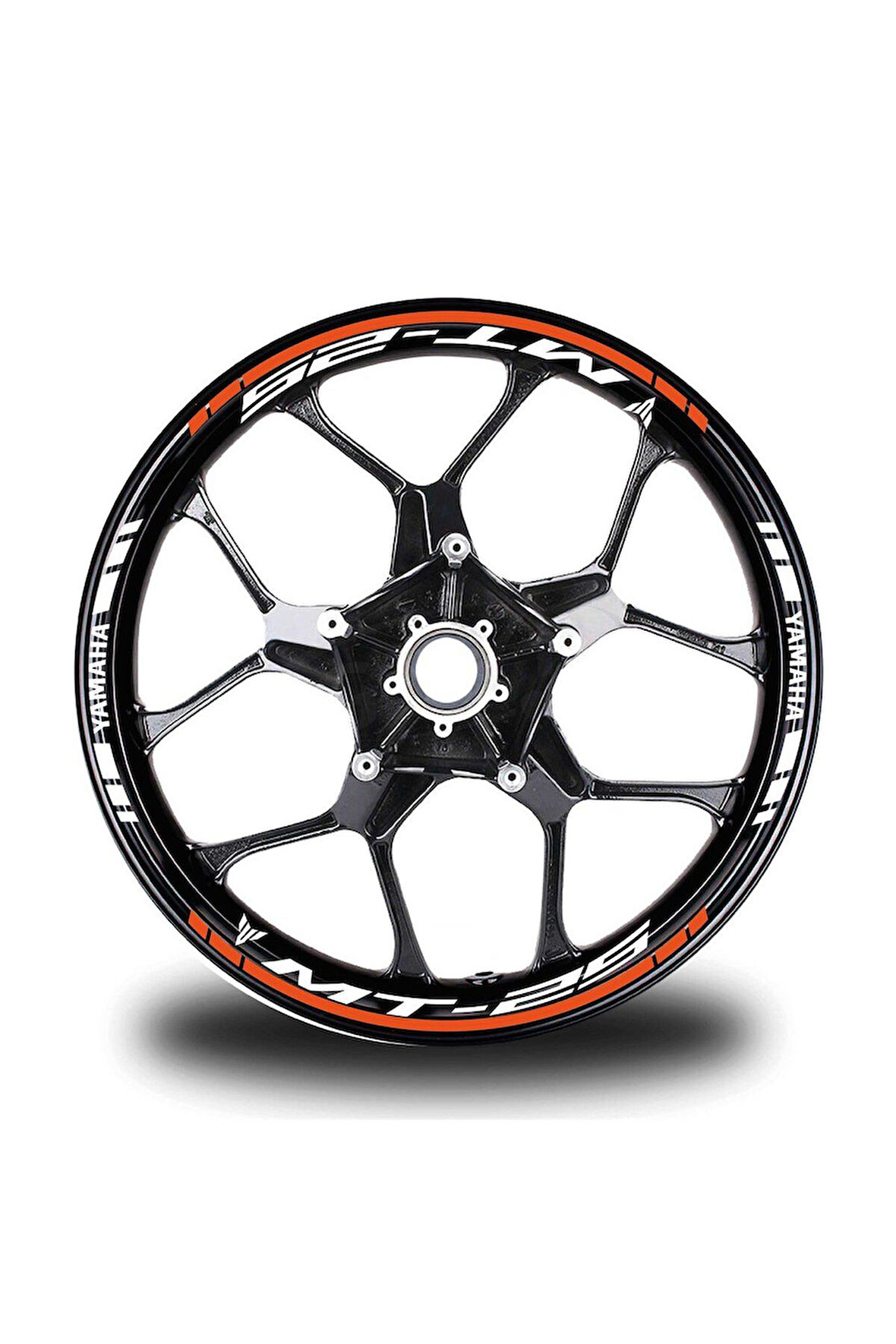Turuncu Yamaha MT 25 Takım Jant Sticker Etiket