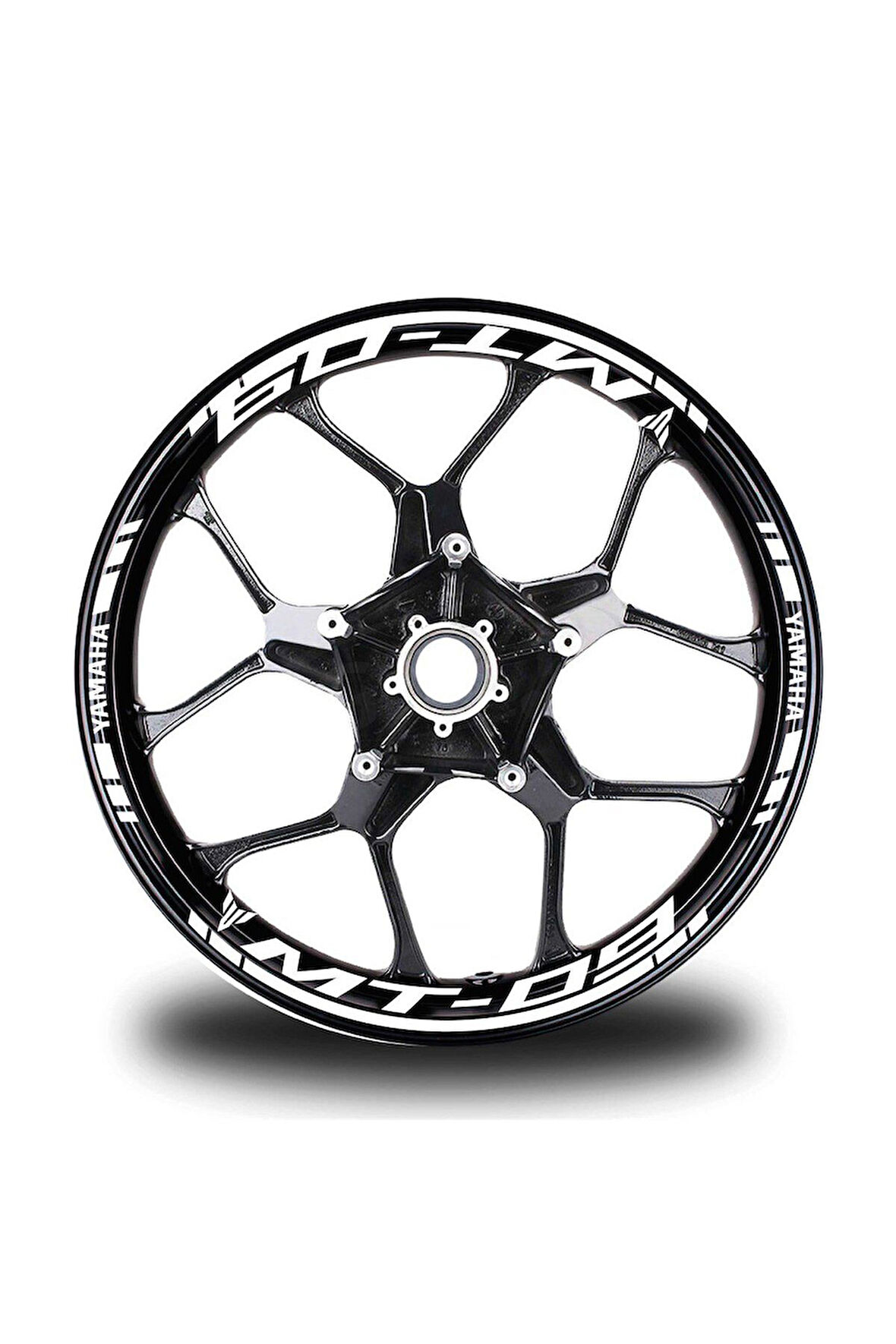 Beyaz Yamaha MT 09 Takım Jant Sticker Etiket