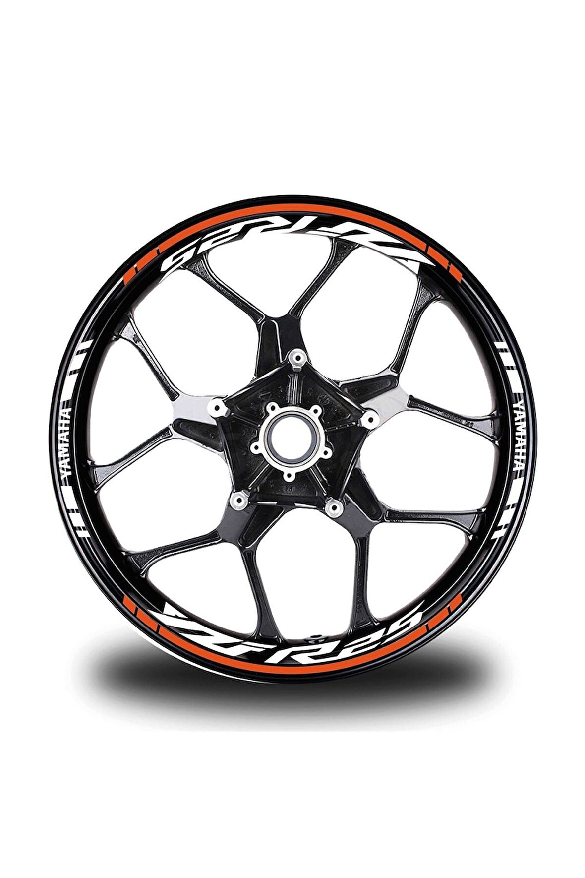 Turuncu Yamaha Yzf R25 Takım Jant Sticker Etiket