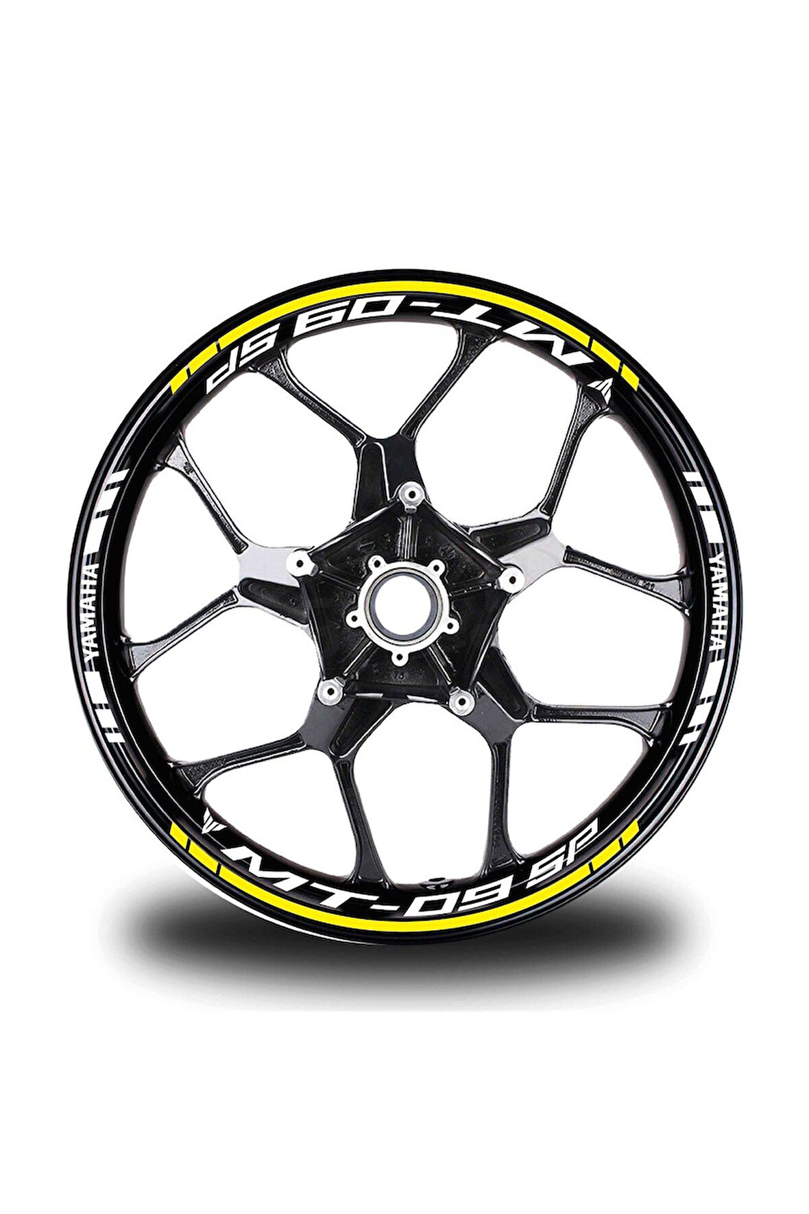 Sarı Yamaha MT 09 SP  Takım Jant Sticker Etiket