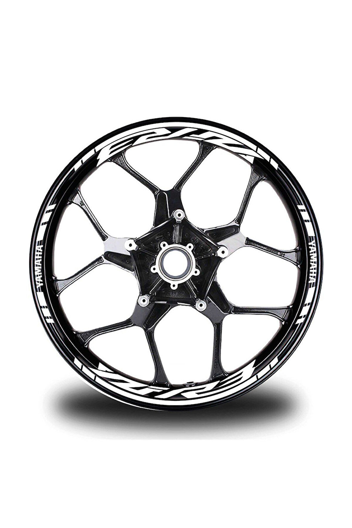 Beyaz Yamaha YZF R3 Takım Jant Sticker Etiket