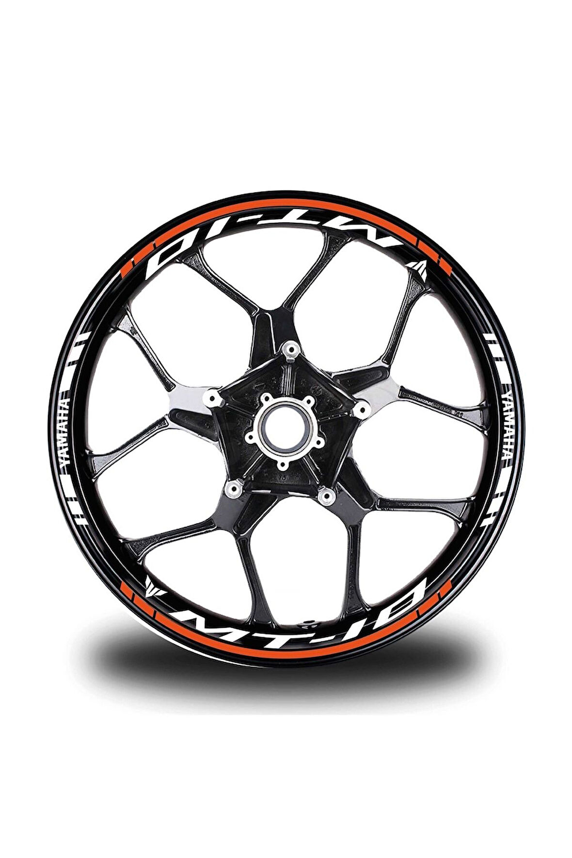 Turuncu Yamaha R1m Takım Jant Sticker Etiket