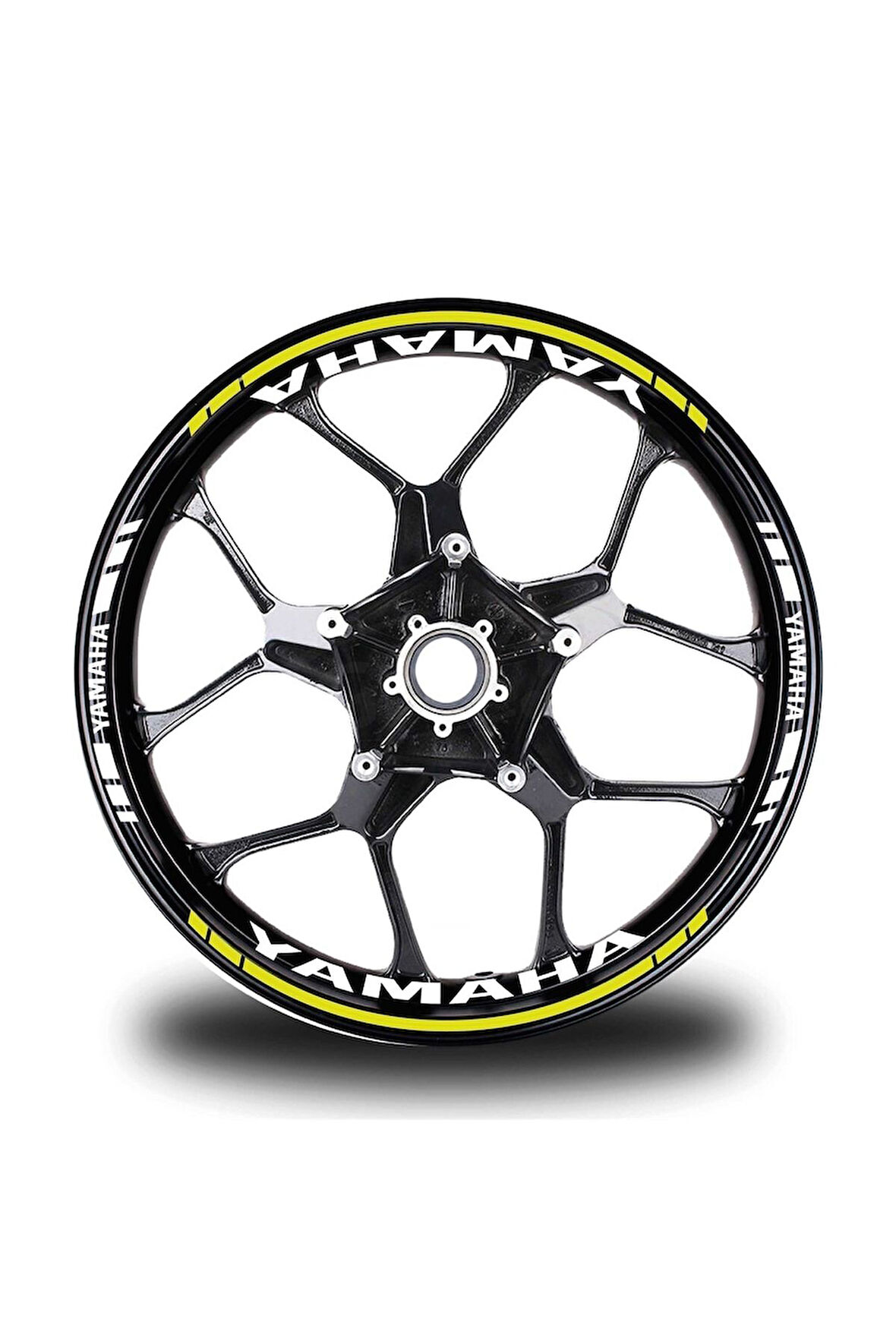 Beyaz Yamaha Mt 10 Sp Takım Jant Sticker Etiket