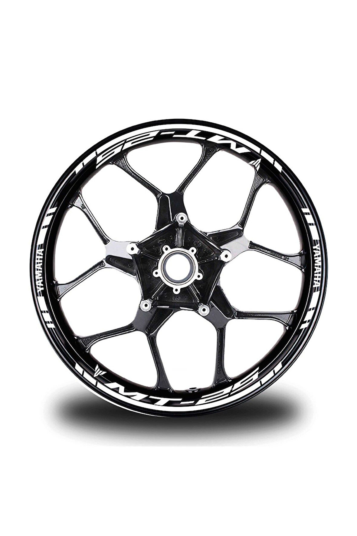 Beyaz Yamaha MT25 Takım Jant Sticker Etiket