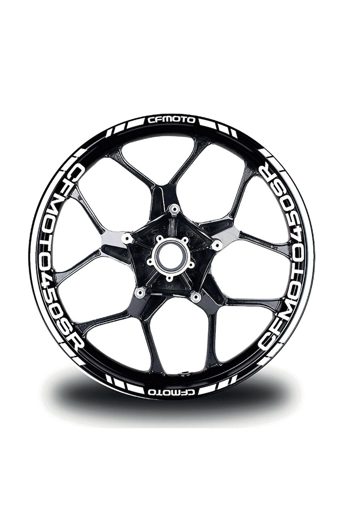 CFMOTO 450SR Jant Sticker İç Dış Yazılı Beyaz