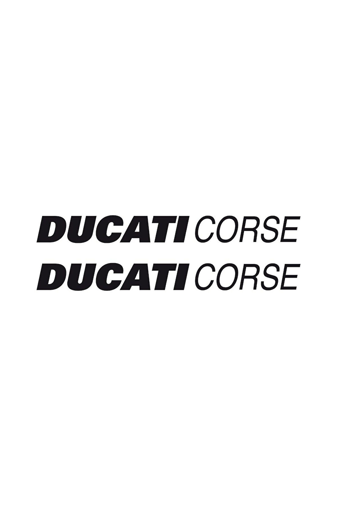 Ducati Corse Yazılı Renkli Sticker Etiket Modeli